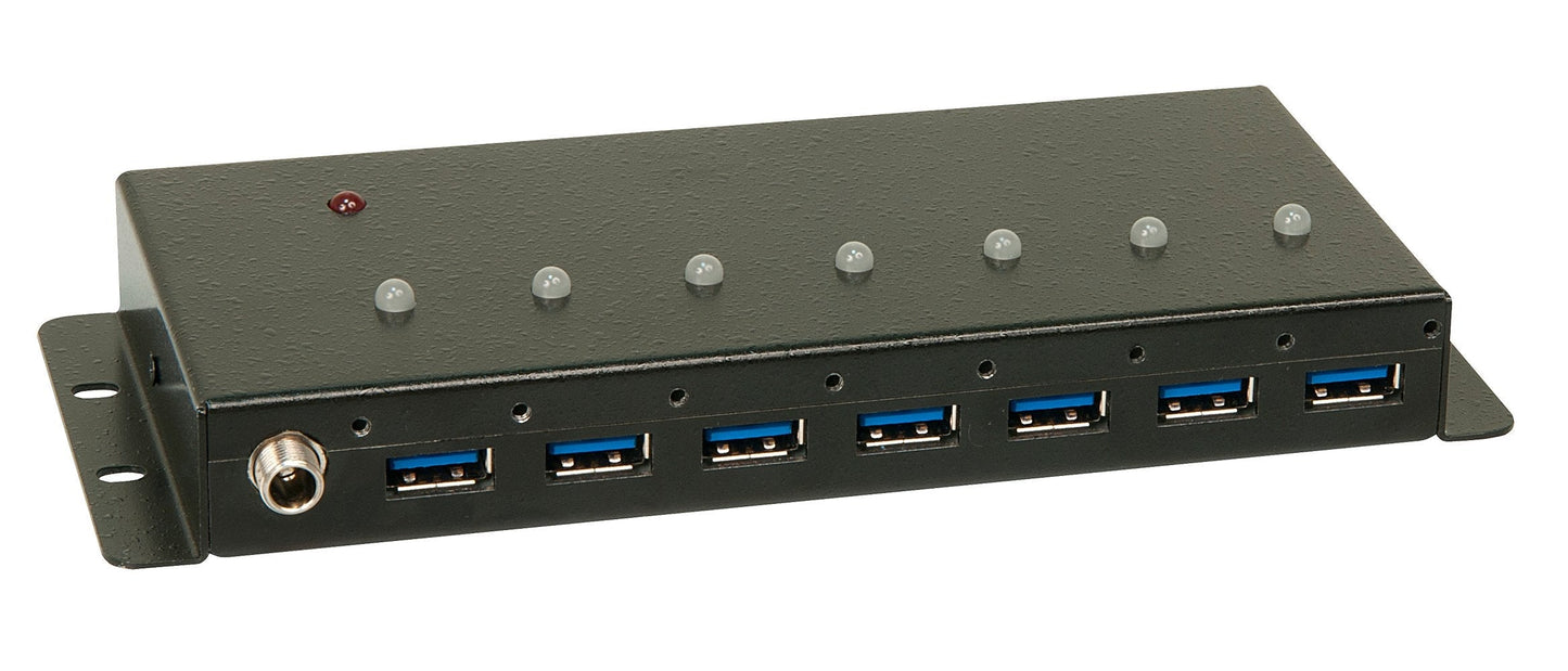 7 Port USB 3.0 Metall, USB-Hub