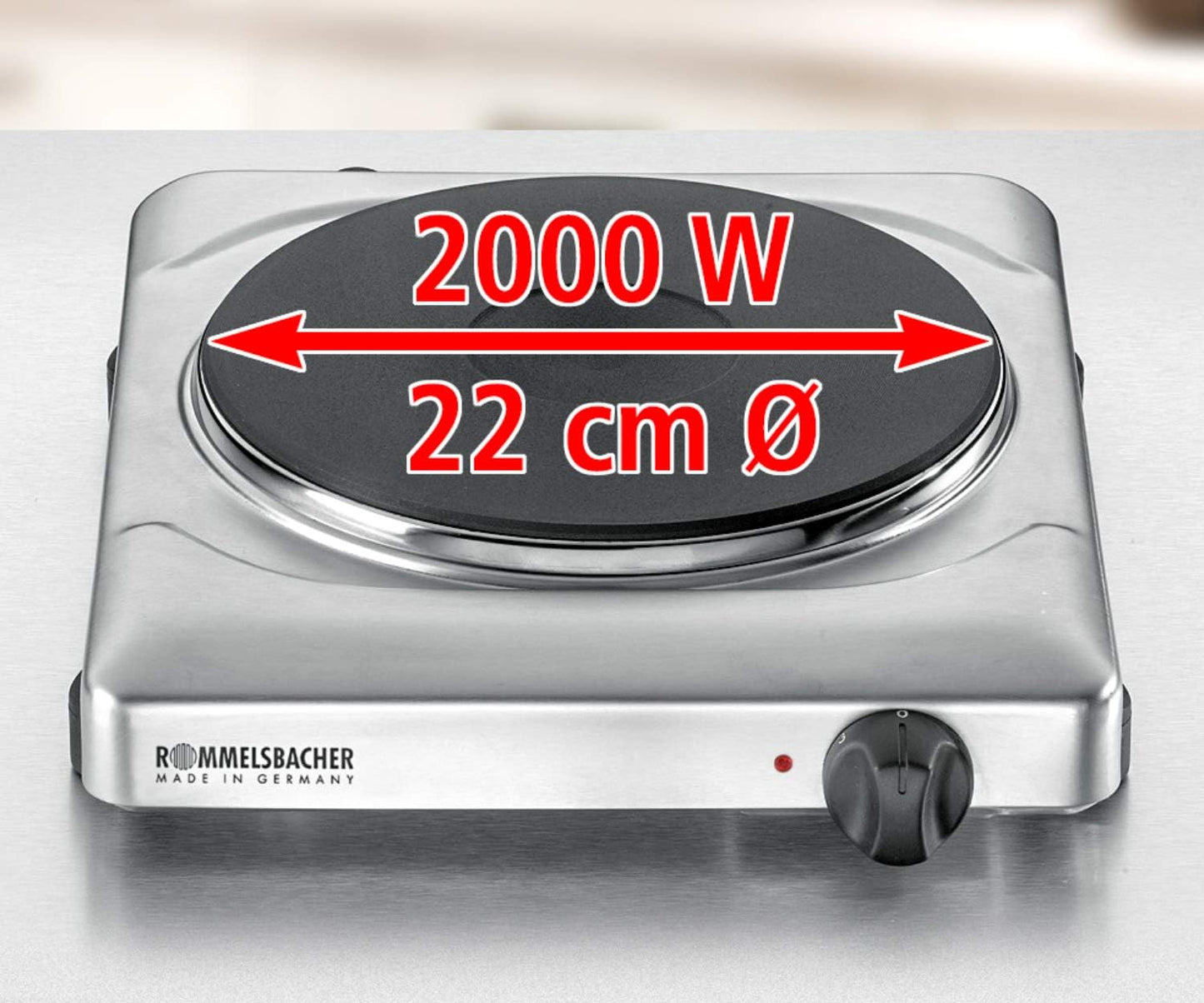 Einzelkochplatte THS 2022/E, Single