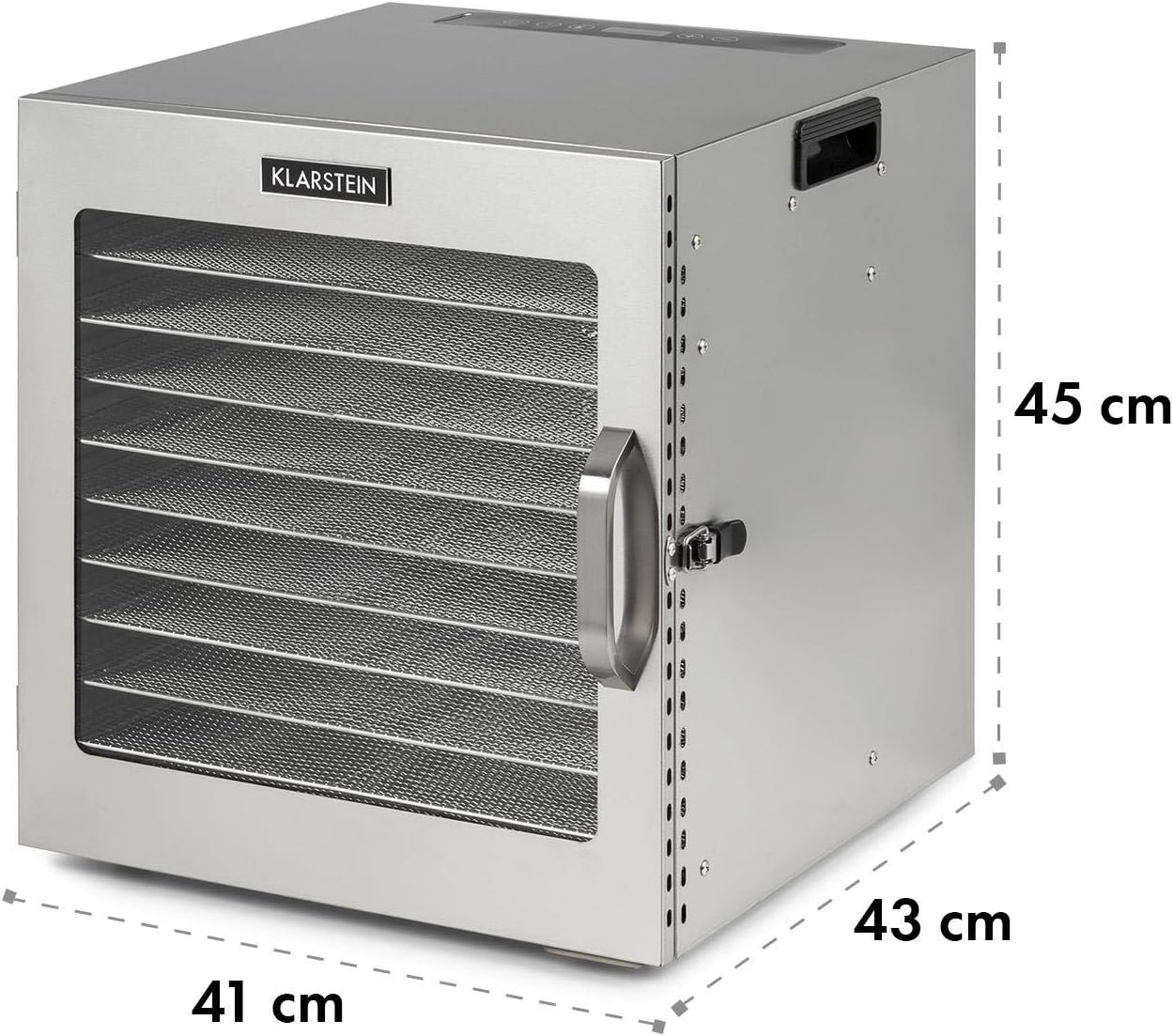 Dörrautomat Captain Jerky 110, 10 Tabletts, Silber