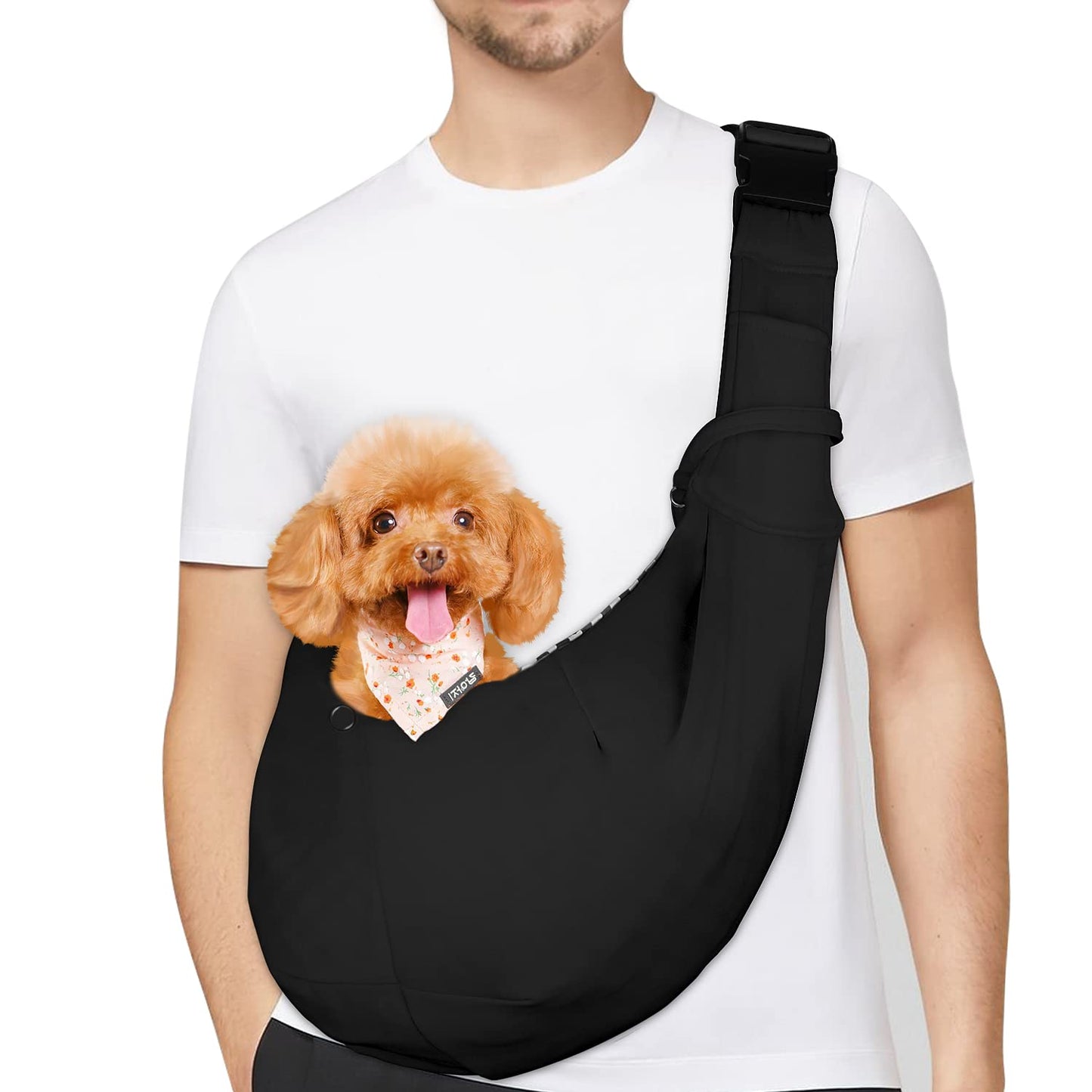 Tragetuch Hund, Farbe: Schwarz