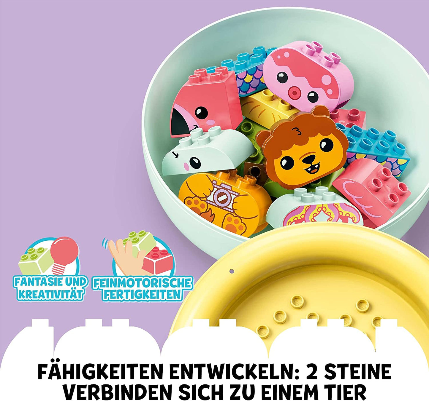 10966 DUPLO Badewannenspass: Schwimmende Tierinsel, Konstruktionsspielzeug