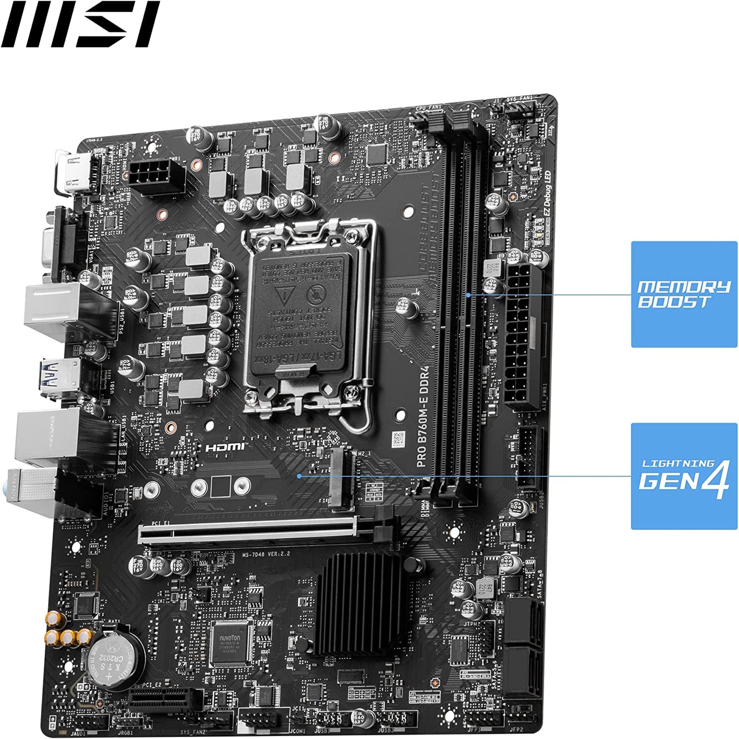 PRO B760M-E DDR4, Mainboard