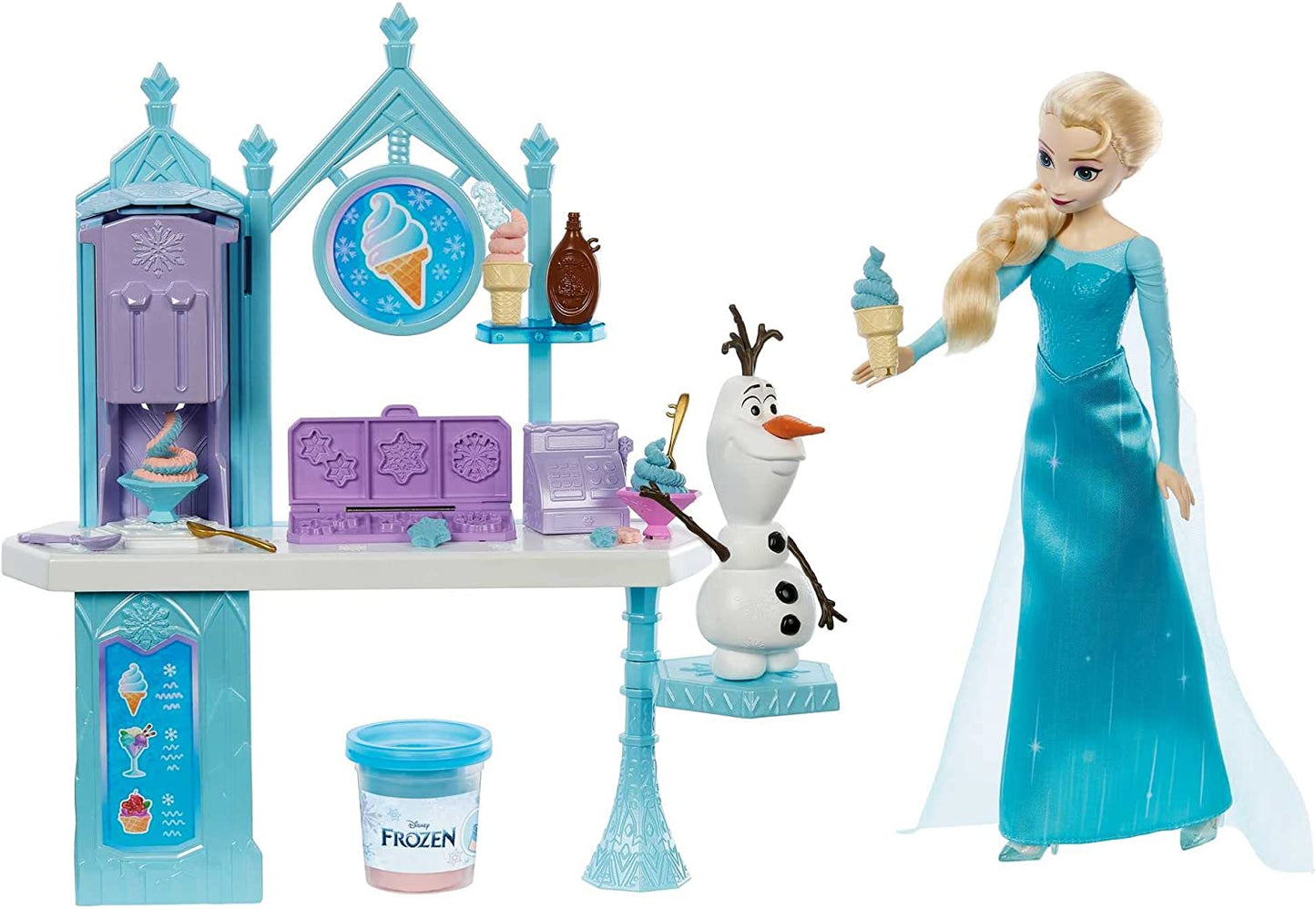 Disney Die Eiskönigin Elsas und Olafs Eiscreme-Stand, Kulisse