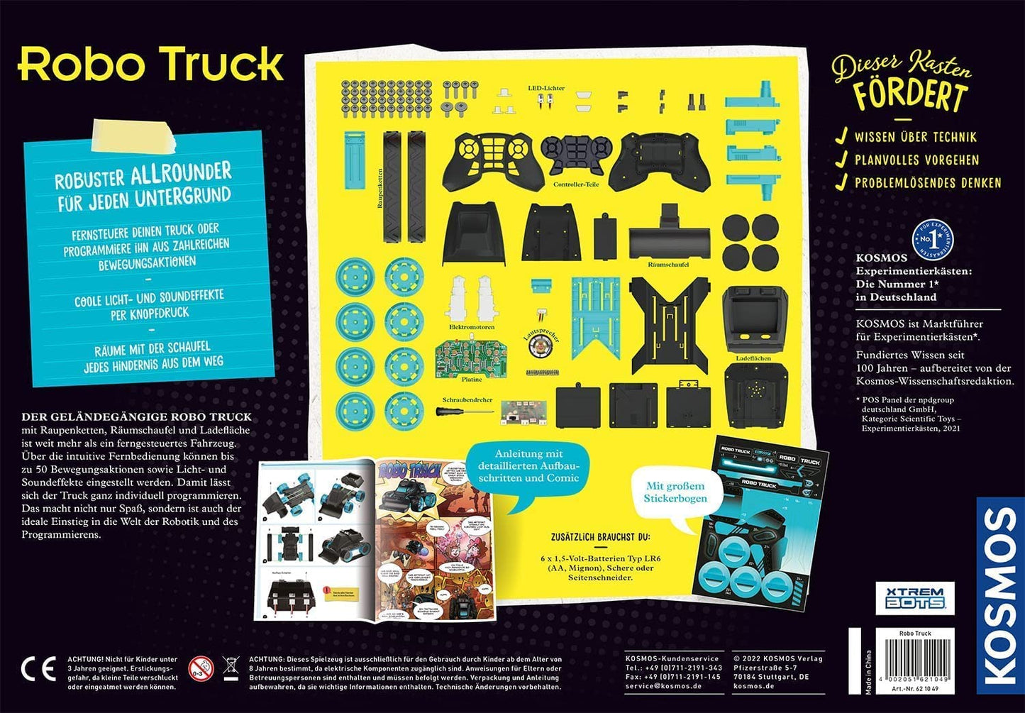 Robo Truck - Der programmierbare Action-Bot, Experimentierkasten