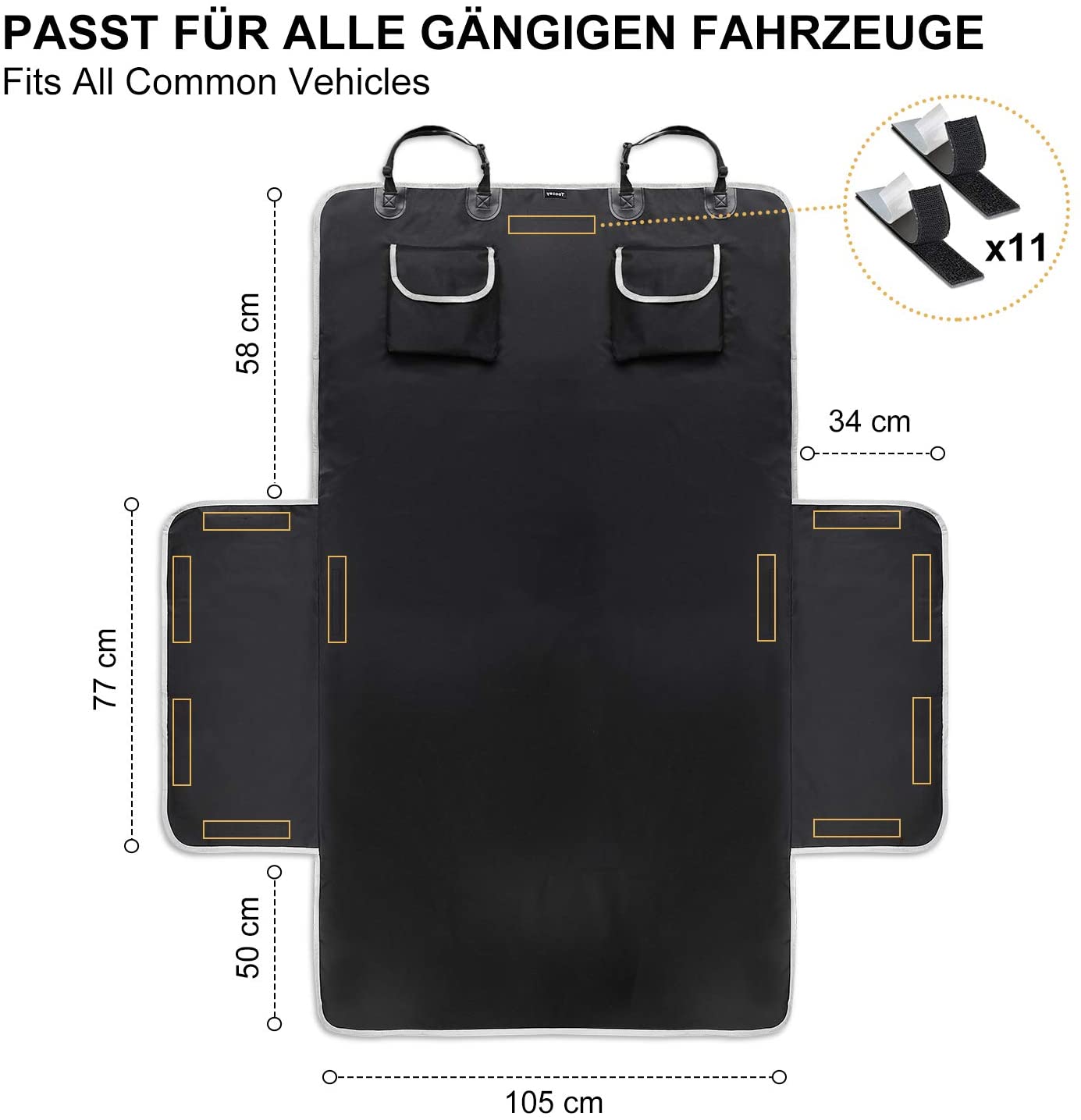 Kofferraumschutz für Hunde mit Seitenschutz, Standart