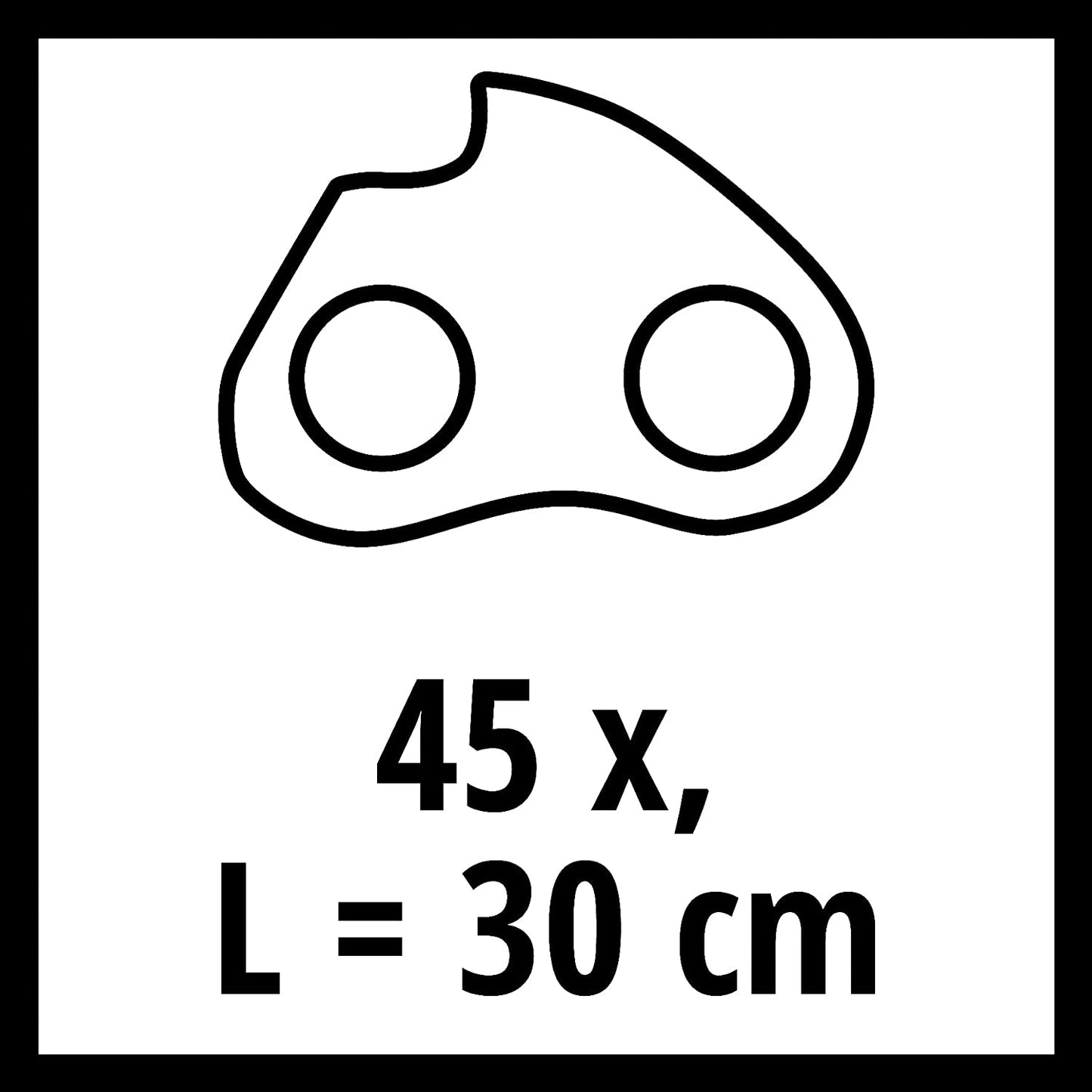 Ersatzkette 30cm 1,1mm 45T 3/8", Sägekette