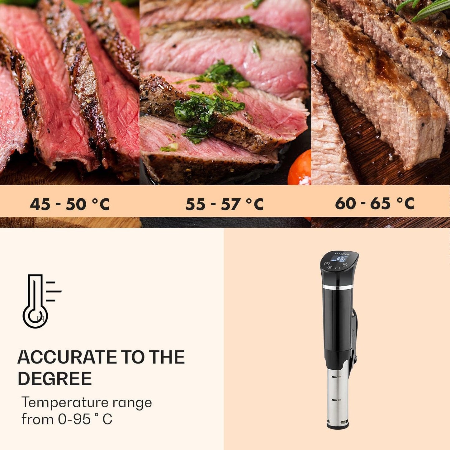 Quickstick- Sous-Vide Garer, flex; Schwarz