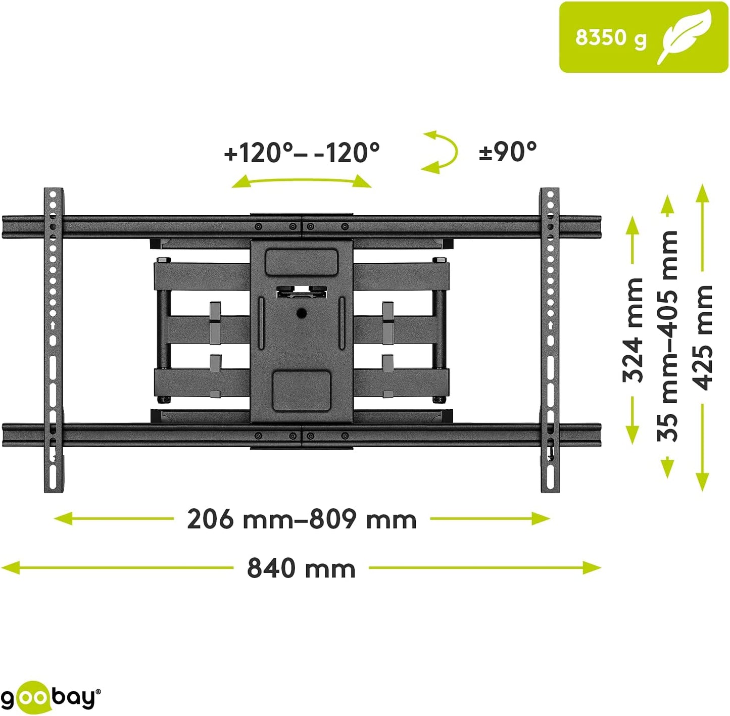 FULLMOTION Pro XL, Wandhalterung