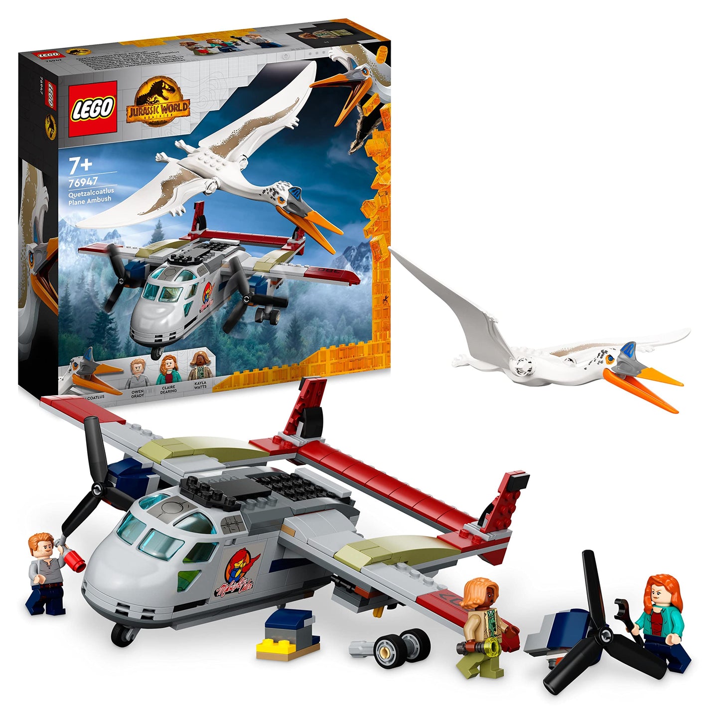 76947 Jurassic World Quetzalcoatlus: Flugzeug-Überfall, Konstruktionsspielzeug