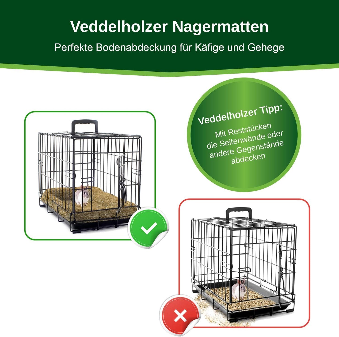 Hanfmatten Set, 3er Set