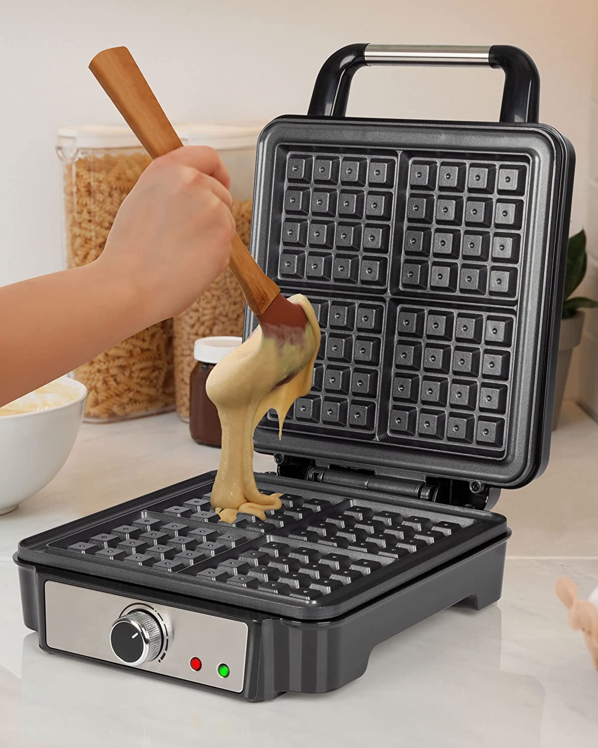 Waffelautomat PC-WA 1241, Waffeleisen, 4 Backflächen