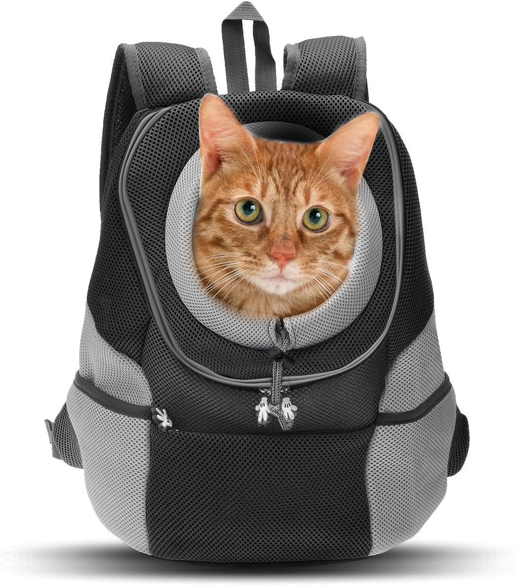 Haustier-Rucksack, Schwarz, M bis zu 2.7 kg