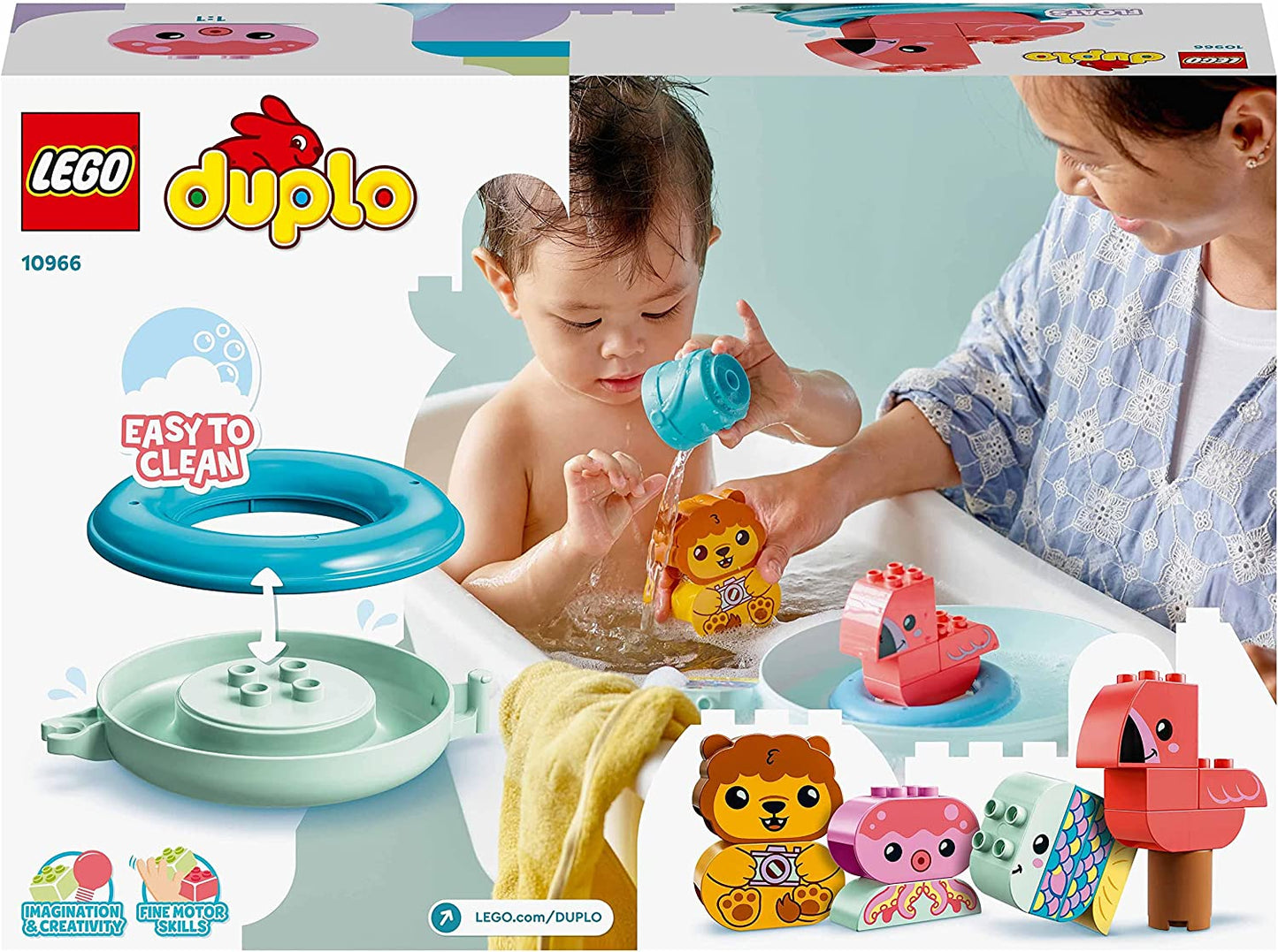 10966 DUPLO Badewannenspass: Schwimmende Tierinsel, Konstruktionsspielzeug