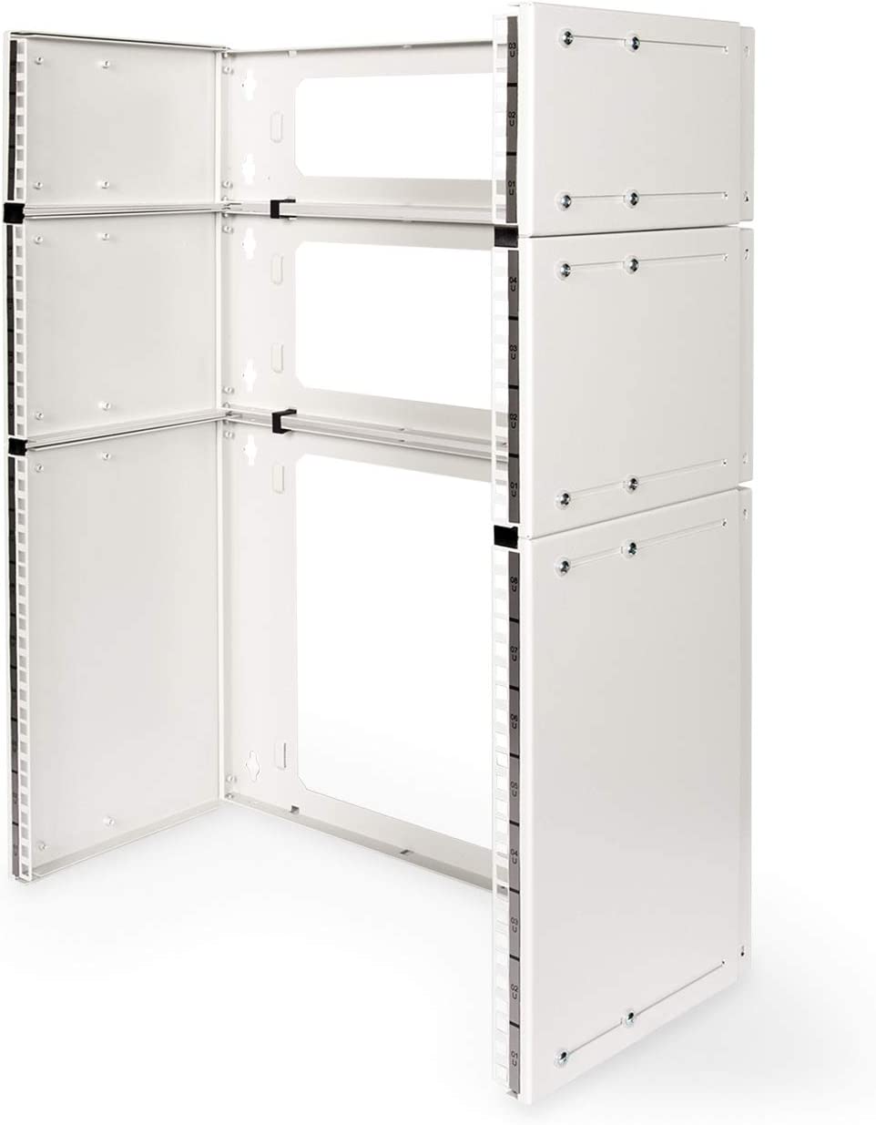 DN-19-PB-8U, Wandhalterung, 8 HE Grau