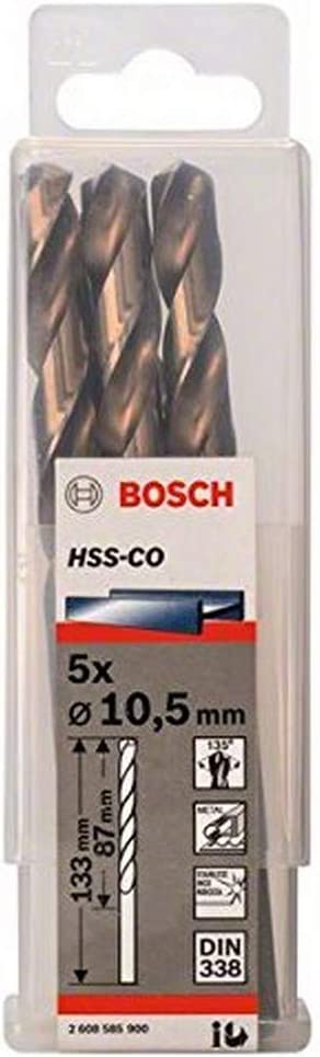 Metall-Spiralbohrer HSS-Co, Ø 10,5mm, Ø 10.50 mm