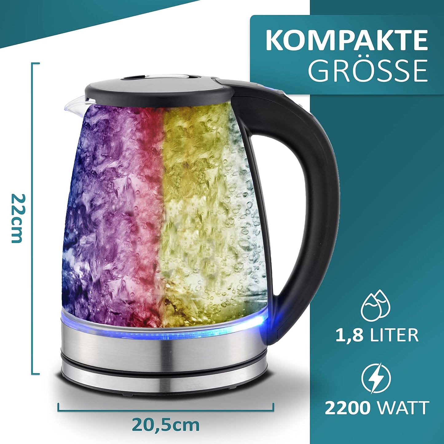 Wasserkocher Glas