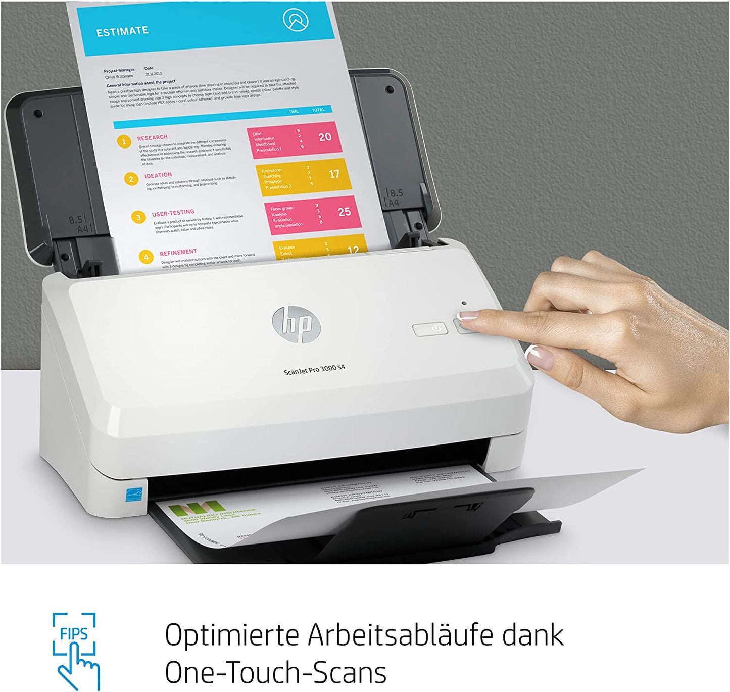 ScanJet Pro 3000 s4, Einzugsscanner
