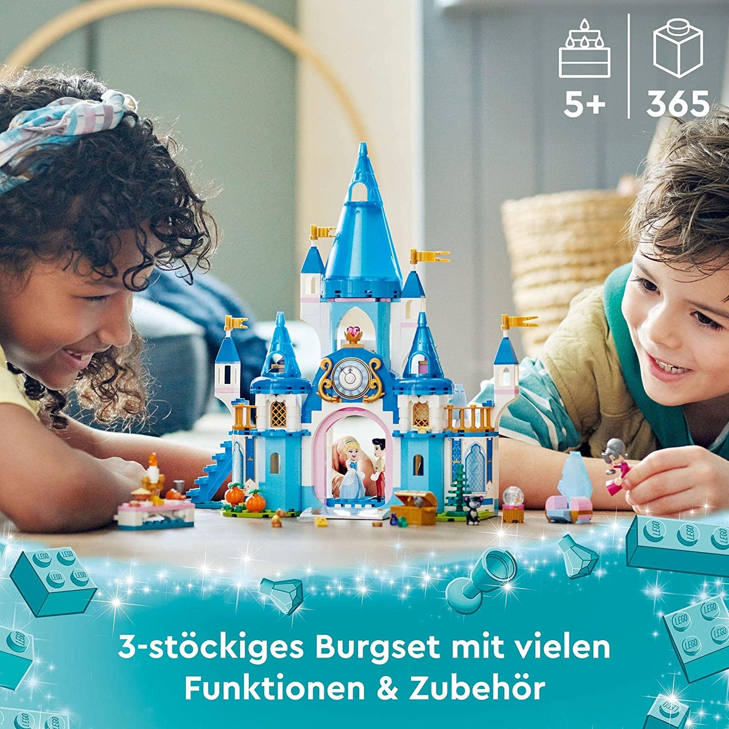 43206 Disney Princess Cinderellas Schloss, Konstruktionsspielzeug