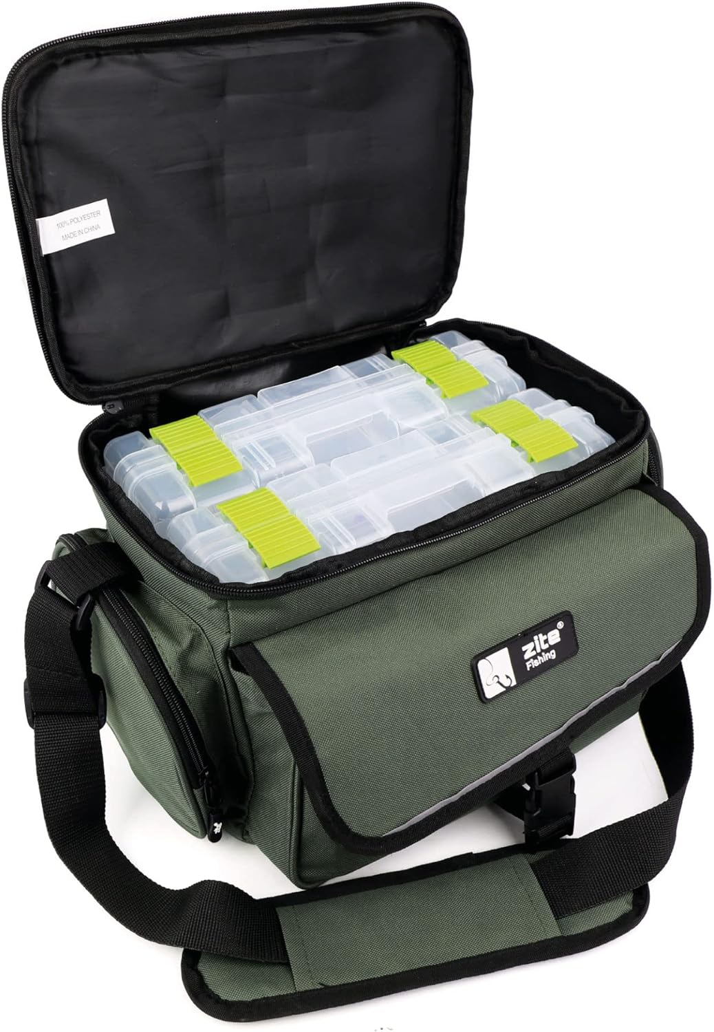 Fishing Angeltasche mit 4 Tackle-Boxen