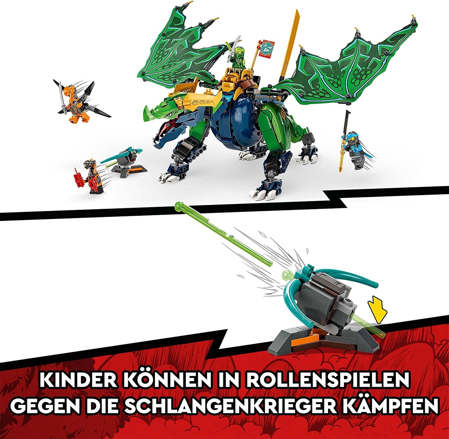 71766 NINJAGO Lloyds legendärer Drache, Konstruktionsspielzeug