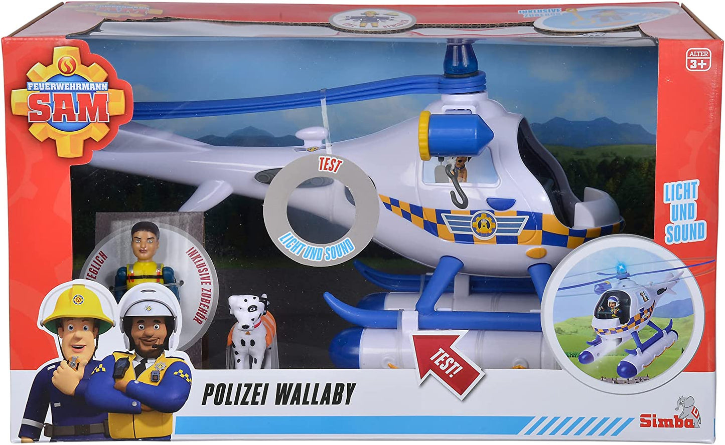 Feuerwehrmann Sam Polizei Wallaby, Spielfahrzeug