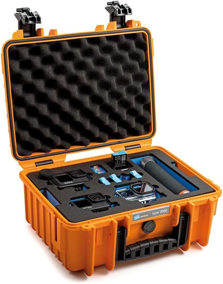 outdoor.case Typ 3000 GoPro9, Koffer, Orange 3x GoPro Hero 9 / 10 / 11 / 12