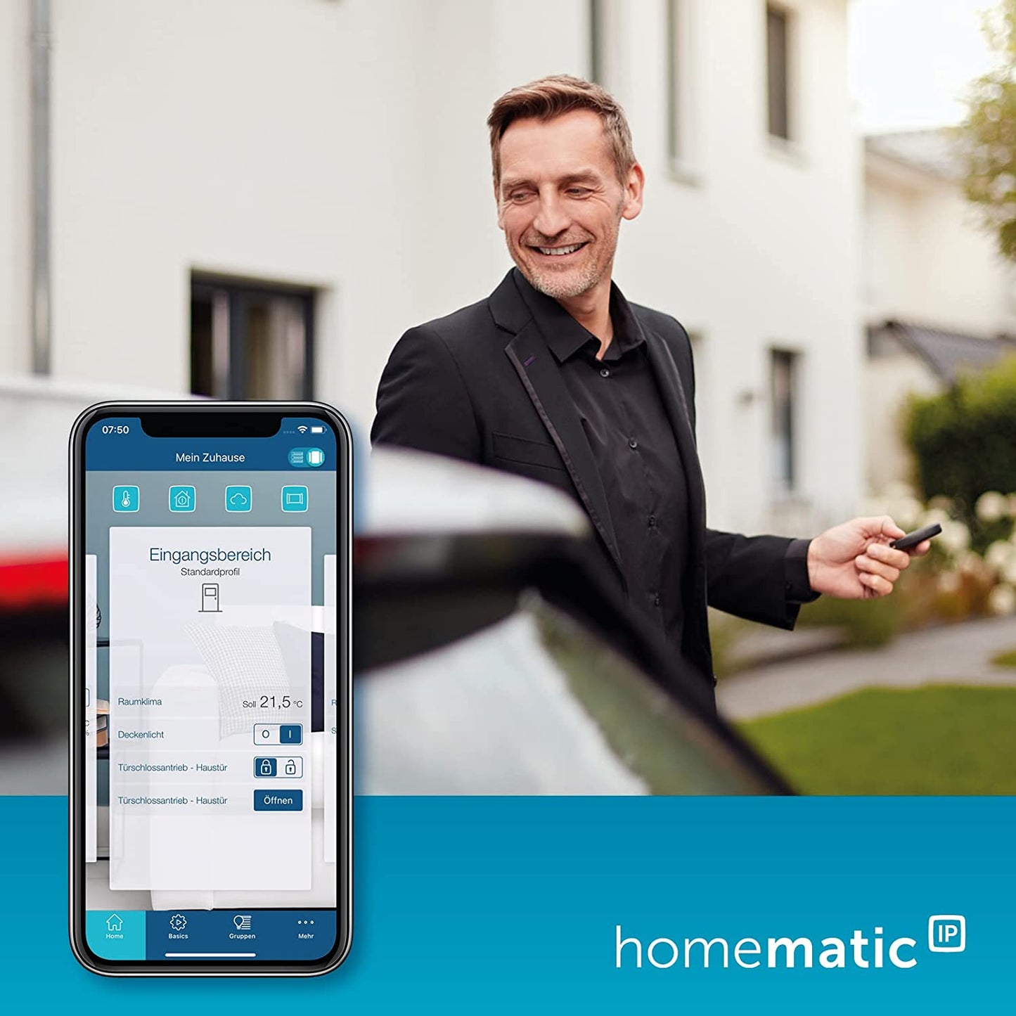 Smart Home Schlüsselbundfernbedienung Zutritt (HmIP-KRCK), Zutritt Fernbedienung – Zutritt