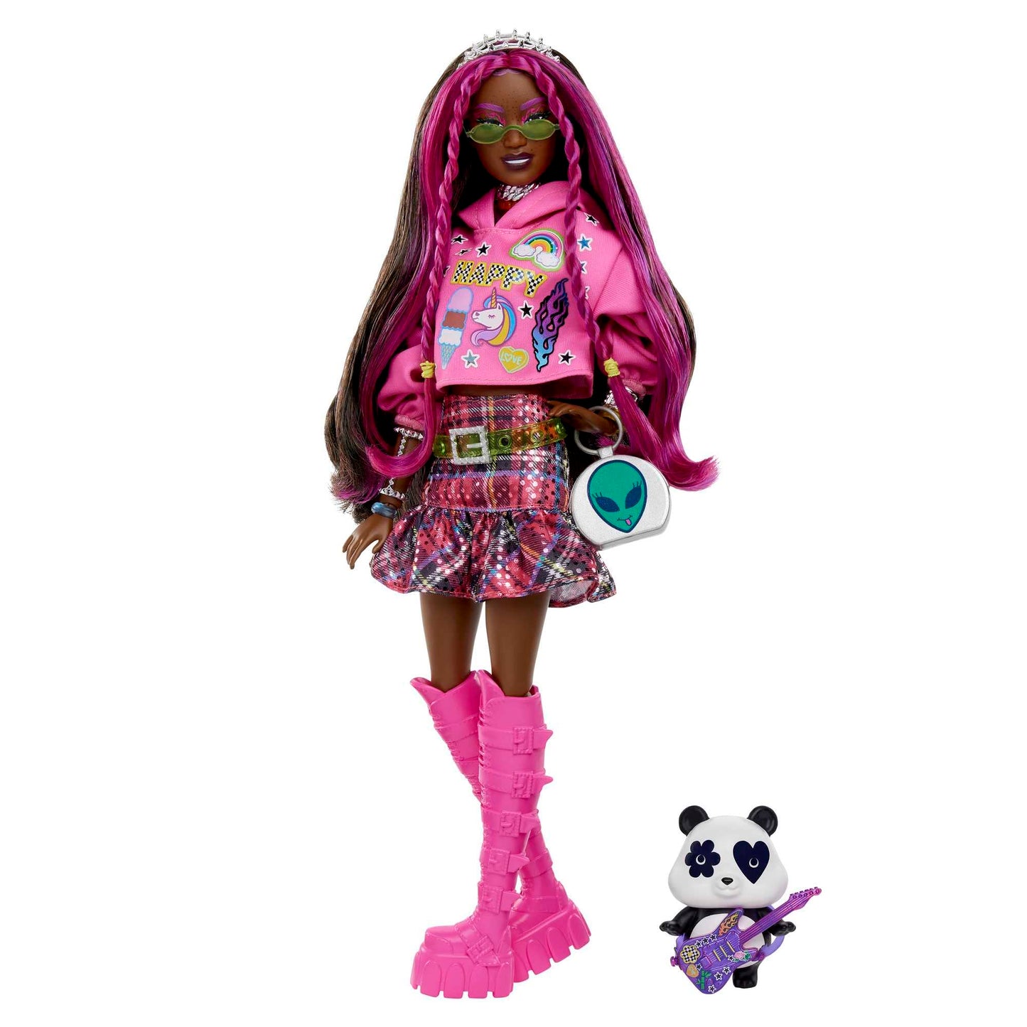 Barbie Extra Puppe 19 - pinkfarbenes Haar/Pop Punk