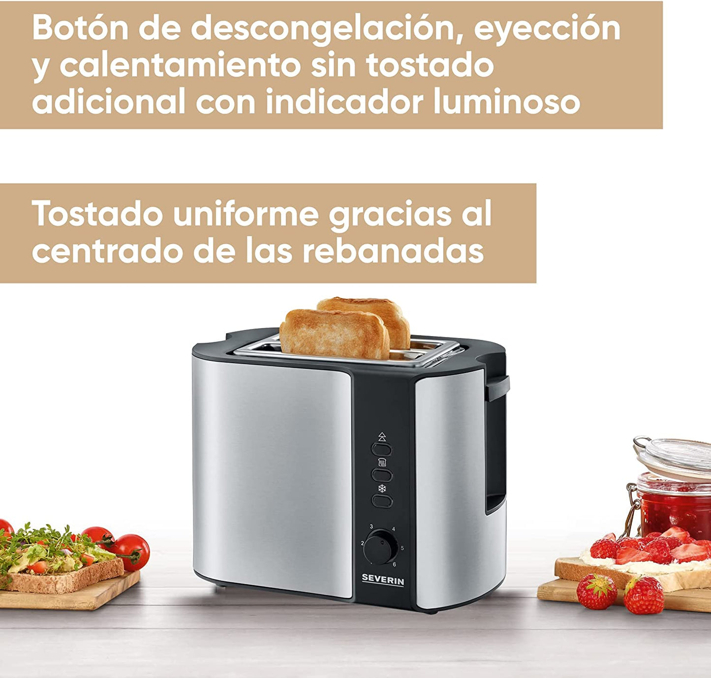 Automatik-Toaster AT 2589, Edelstahl