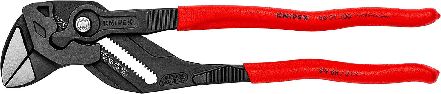 Zangenschlüssel 86 01 300, atramentiert 300 mm Rot