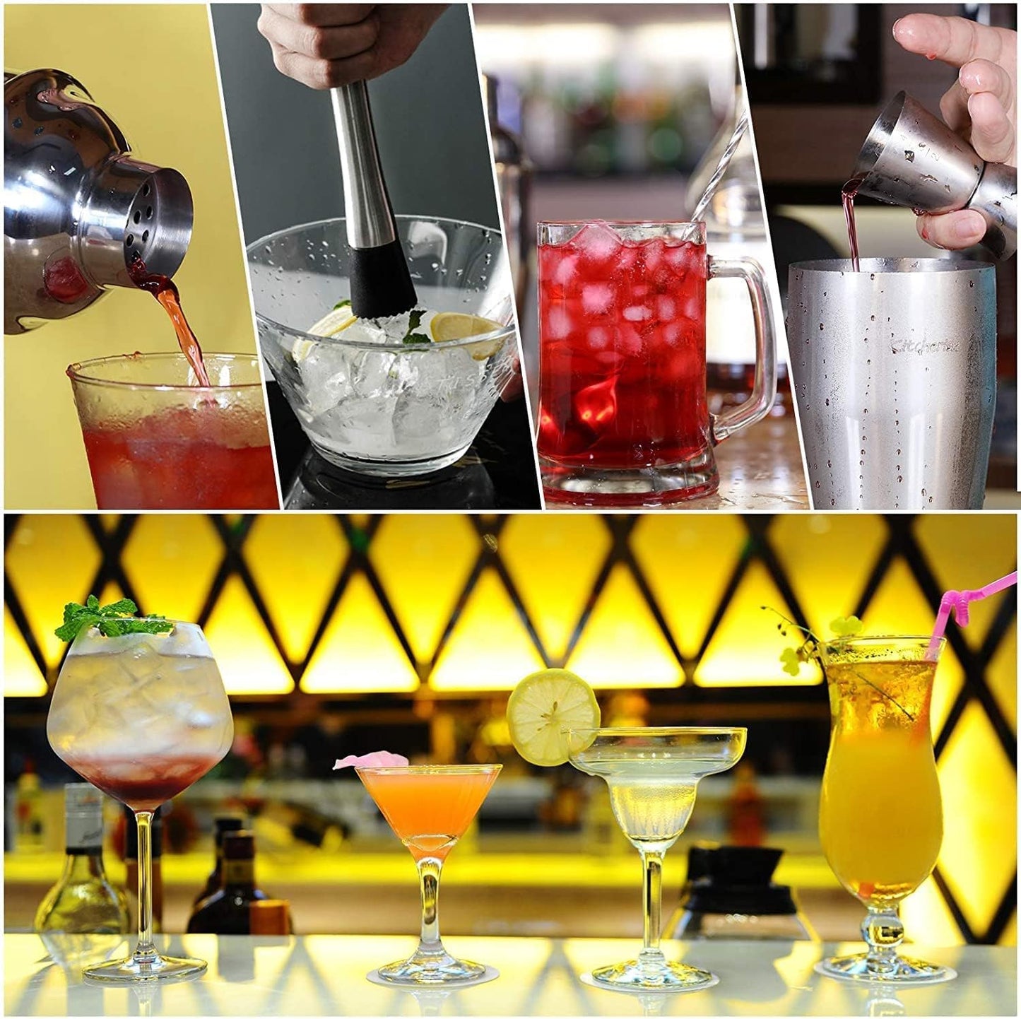 Cocktailshaker Set, 10 Pcs
