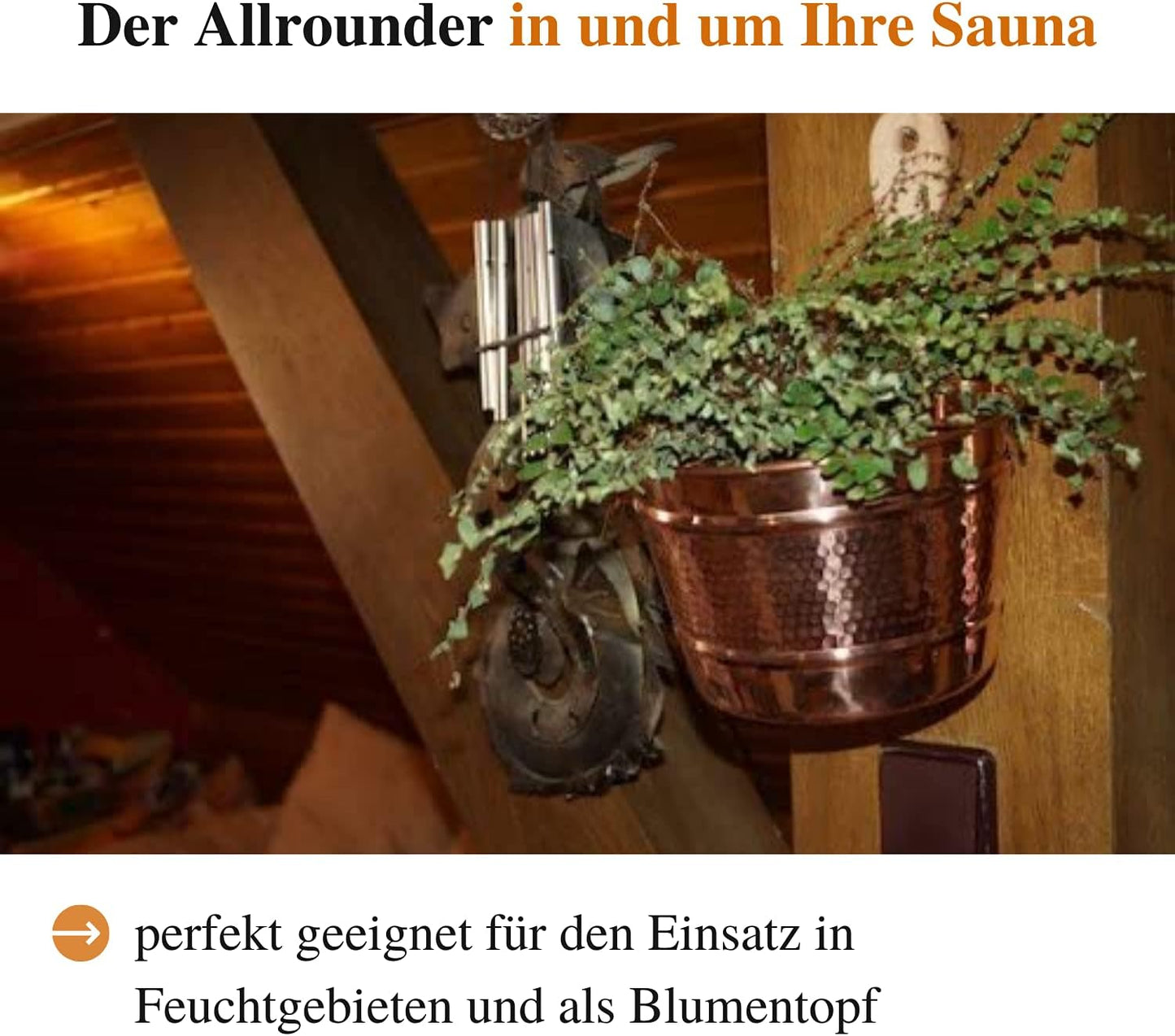 Saunakübel Set, Set Eimer & Kelle