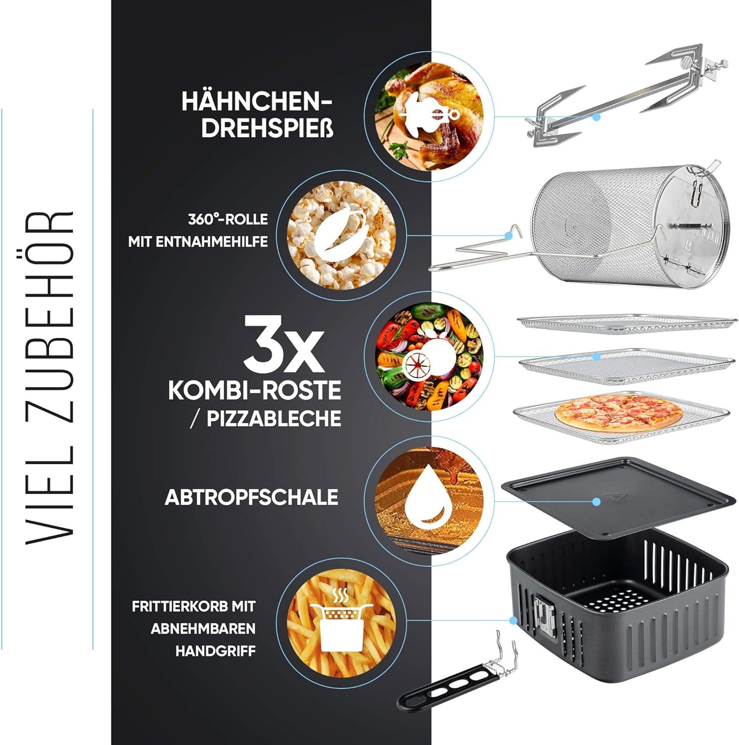 Heissluftfritteuse HL-1200