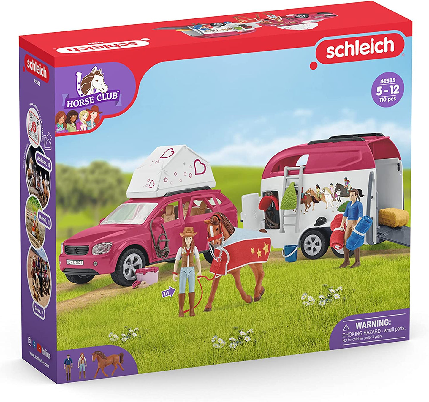 Horse Club Abenteuer mit Auto und Pferdeanhänger, Spielfahrzeug
