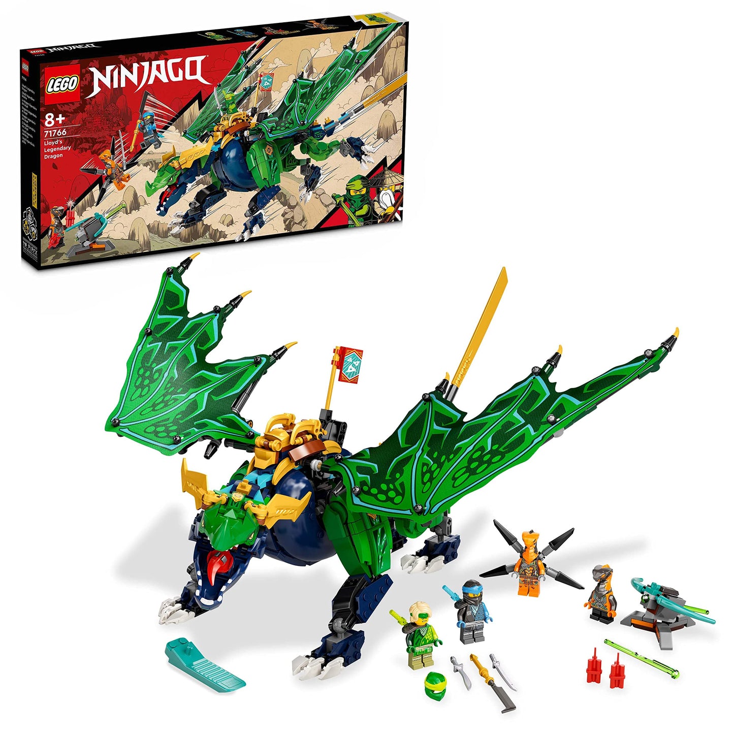 71766 NINJAGO Lloyds legendärer Drache, Konstruktionsspielzeug