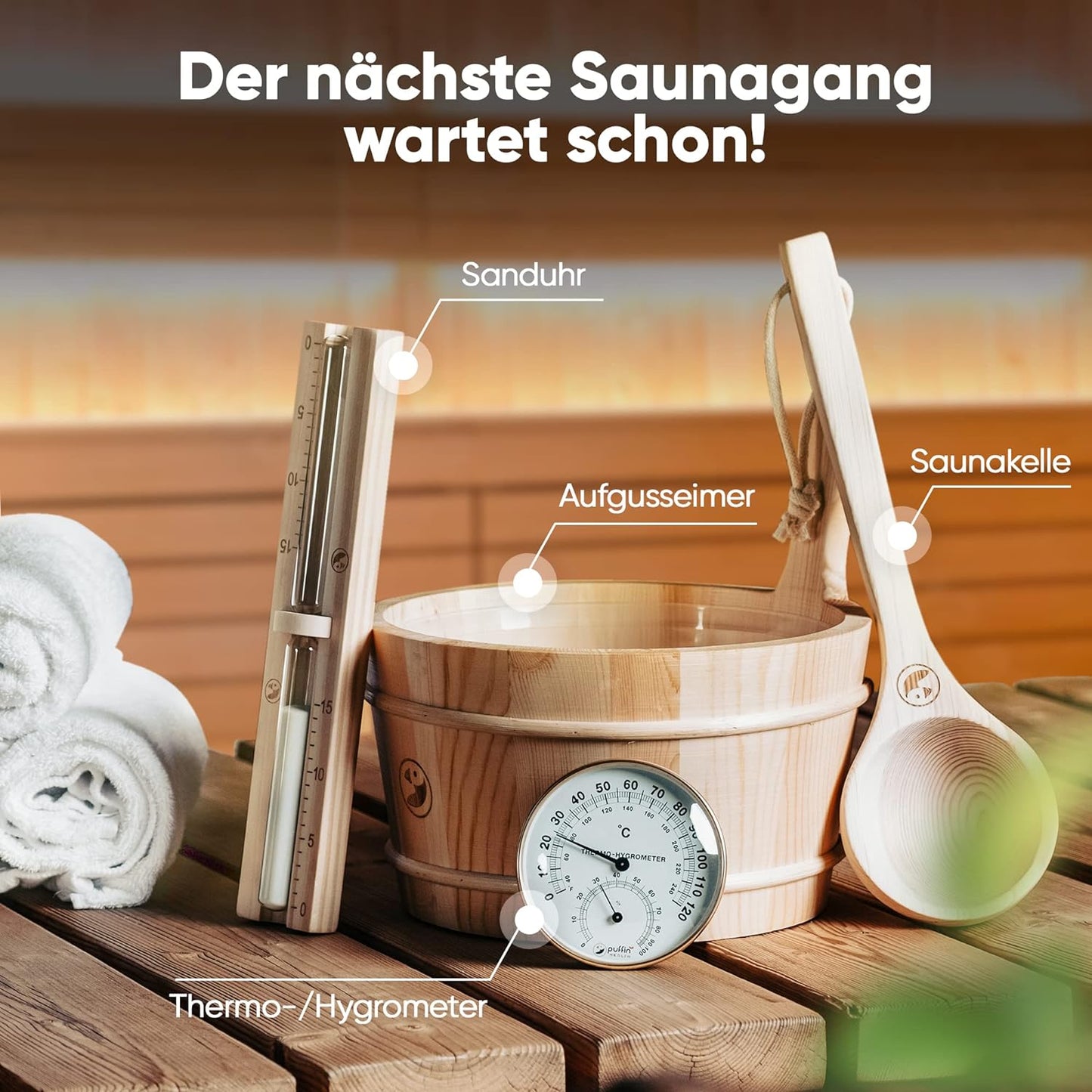 Sauna Zubehör Set