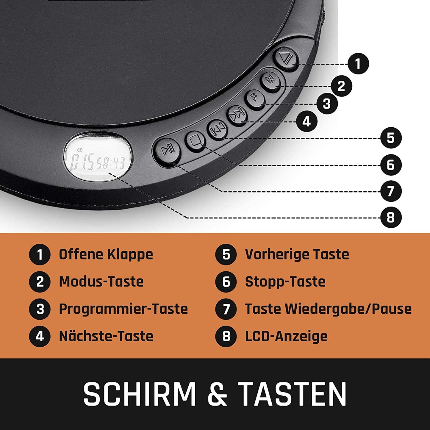 CD-200BK, CD-Player
