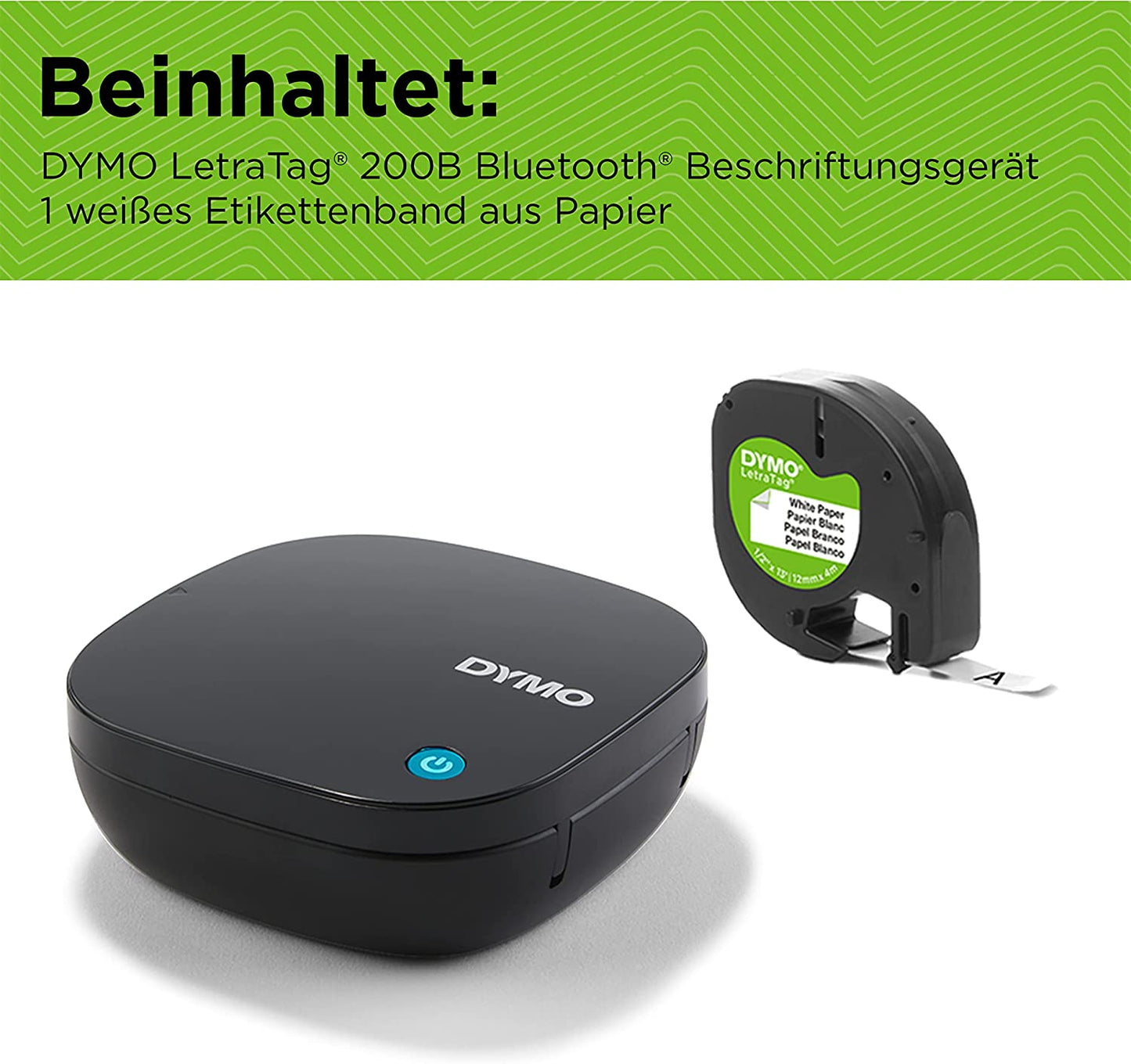 LetraTag 200B, Beschriftungsgerät, LT 200B Einzel Schwarz