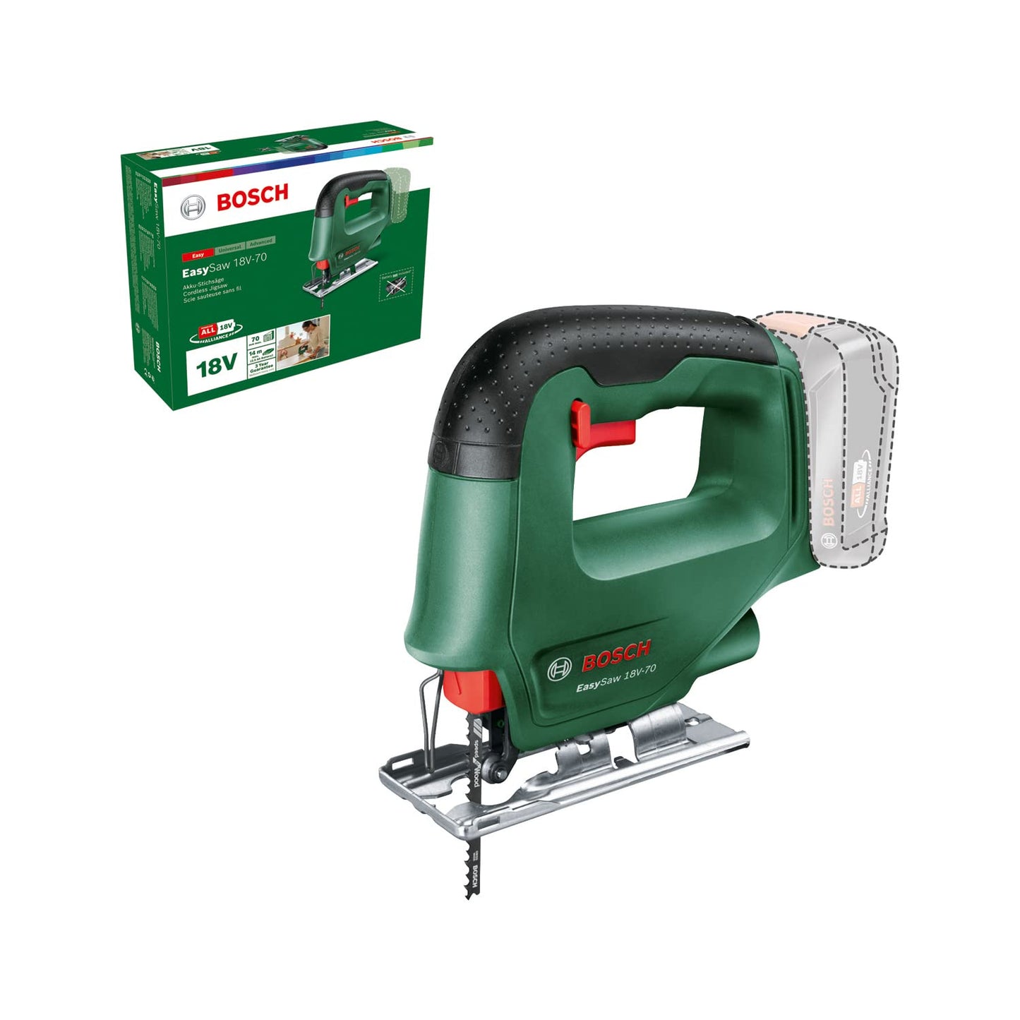 Akku-Stichsäge EasySaw 18V-70, ohne Akku