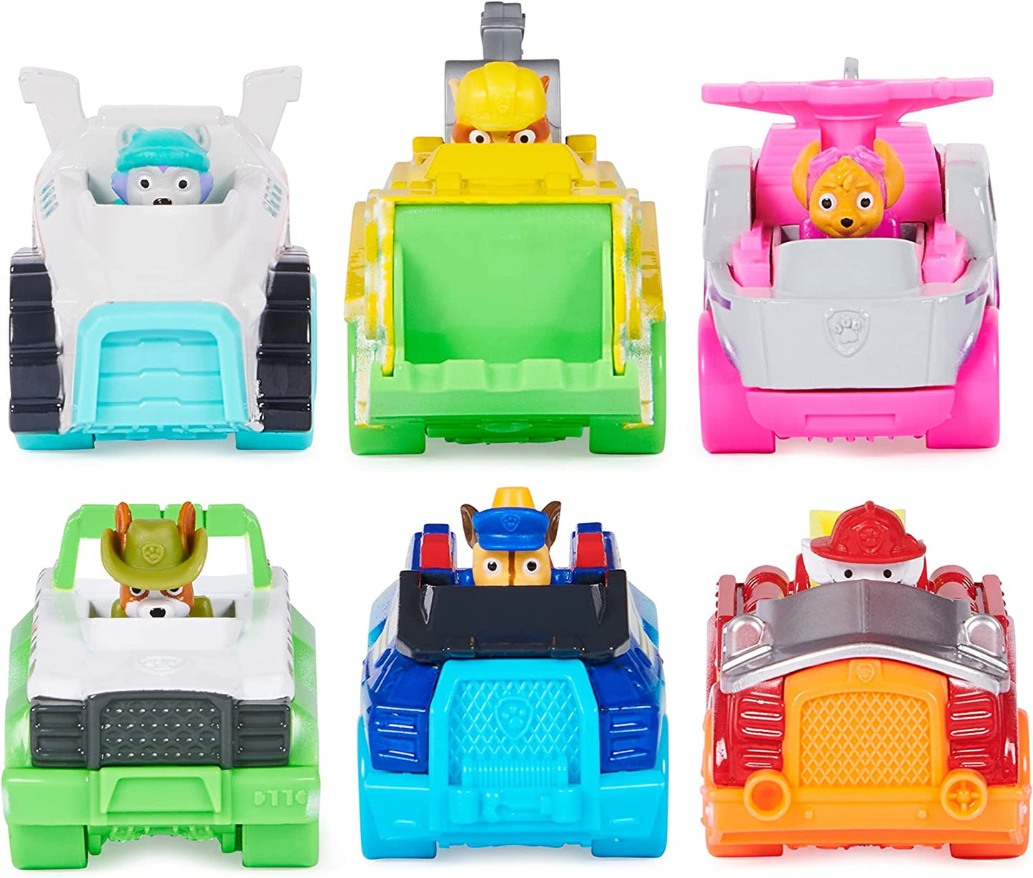 Paw Patrol True Metal Neon Fahrzeuge 6er-Geschenkset, Spielfahrzeug