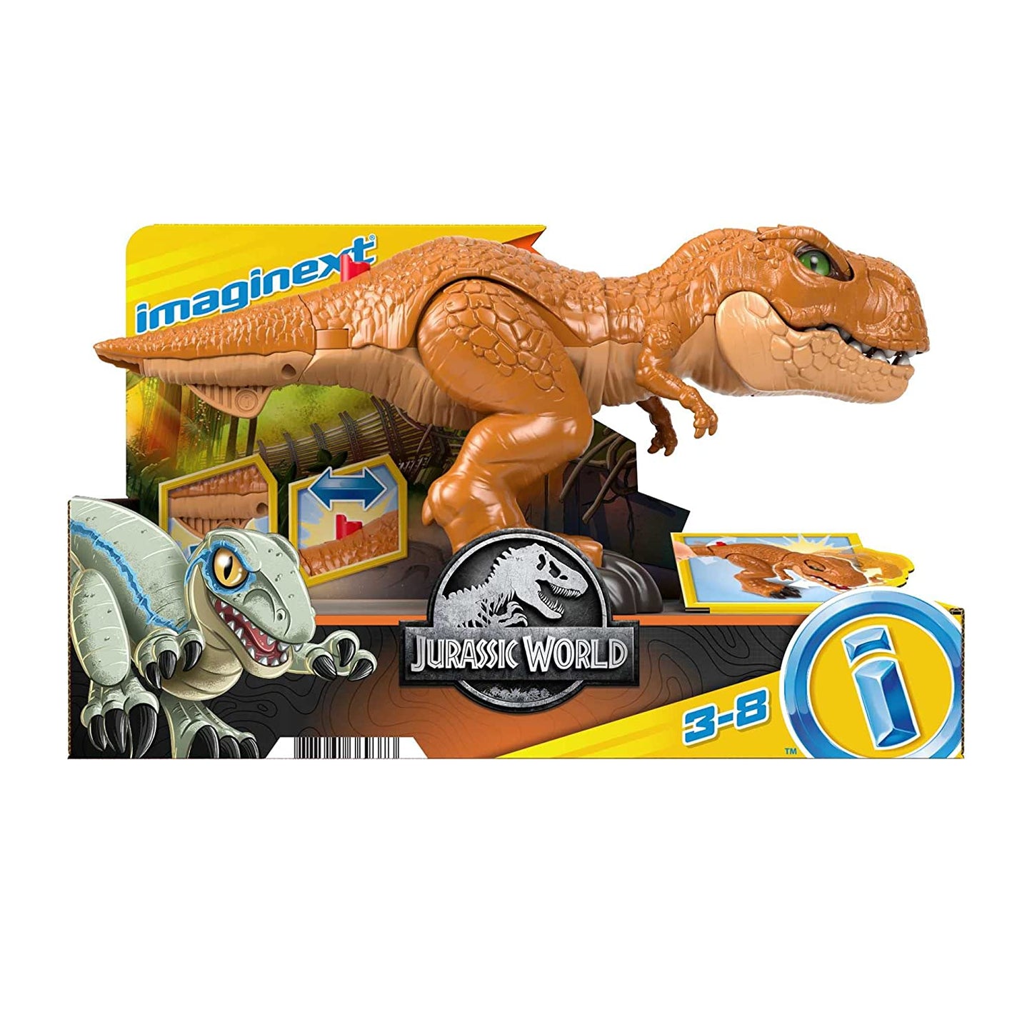 Imaginext Jurassic World Wütender Action T-Rex, Spielfigur