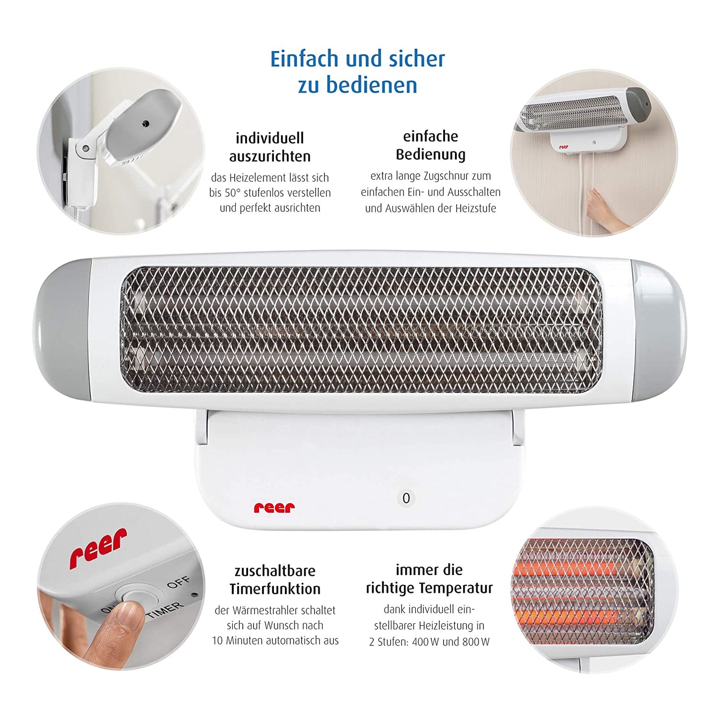 FeelWell Wickeltisch-Wärmestrahler, Heizstrahler