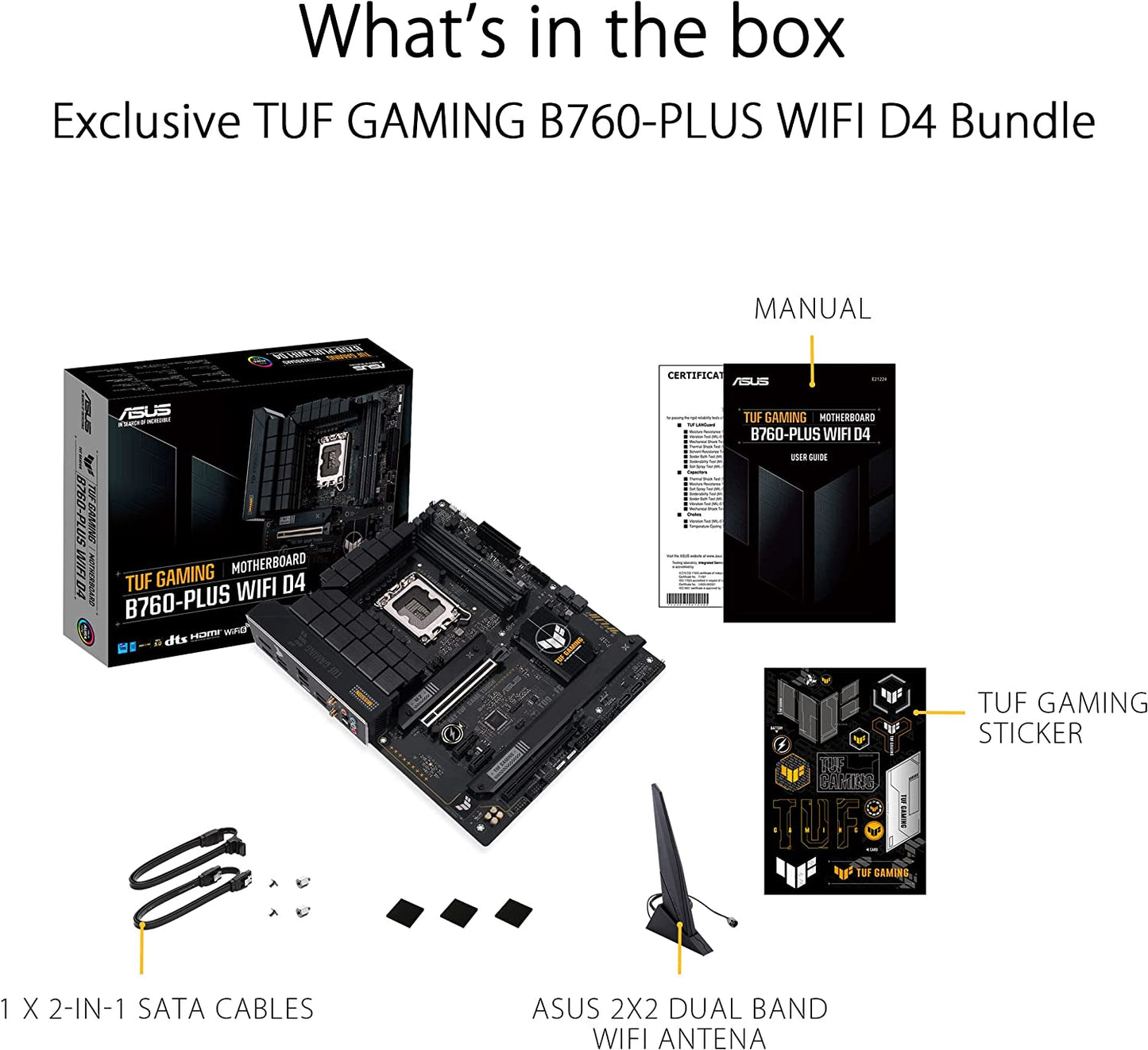 TUF GAMING B760-PLUS WIFI D4, Mainboard