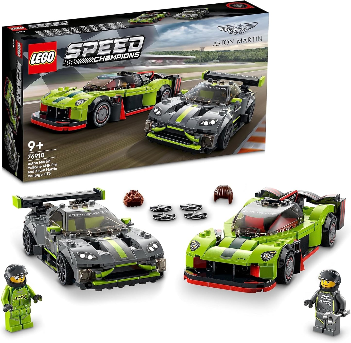 76910 Speed Champions Aston Martin Valkyrie AMR Pro & Aston Martin Vantage GT3, Single