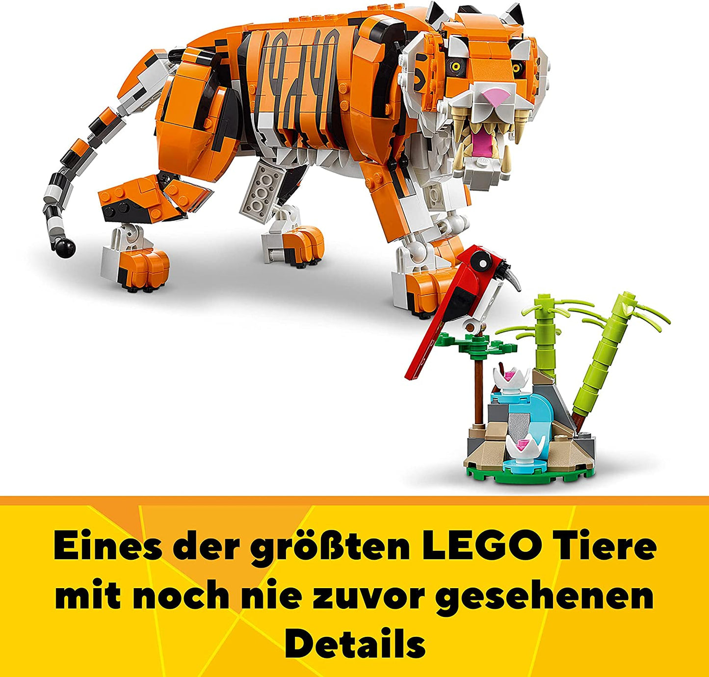 31129 Creator 3-in-1 Majestätischer Tiger, Konstruktionsspielzeug