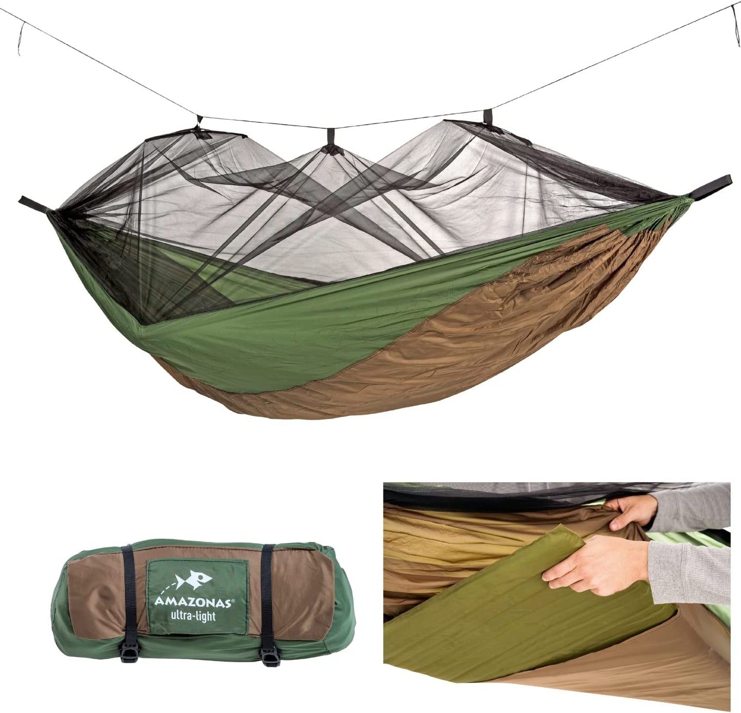 Adventure Moskito Hammock Thermo AZ-1030430, Camping-Hängematte