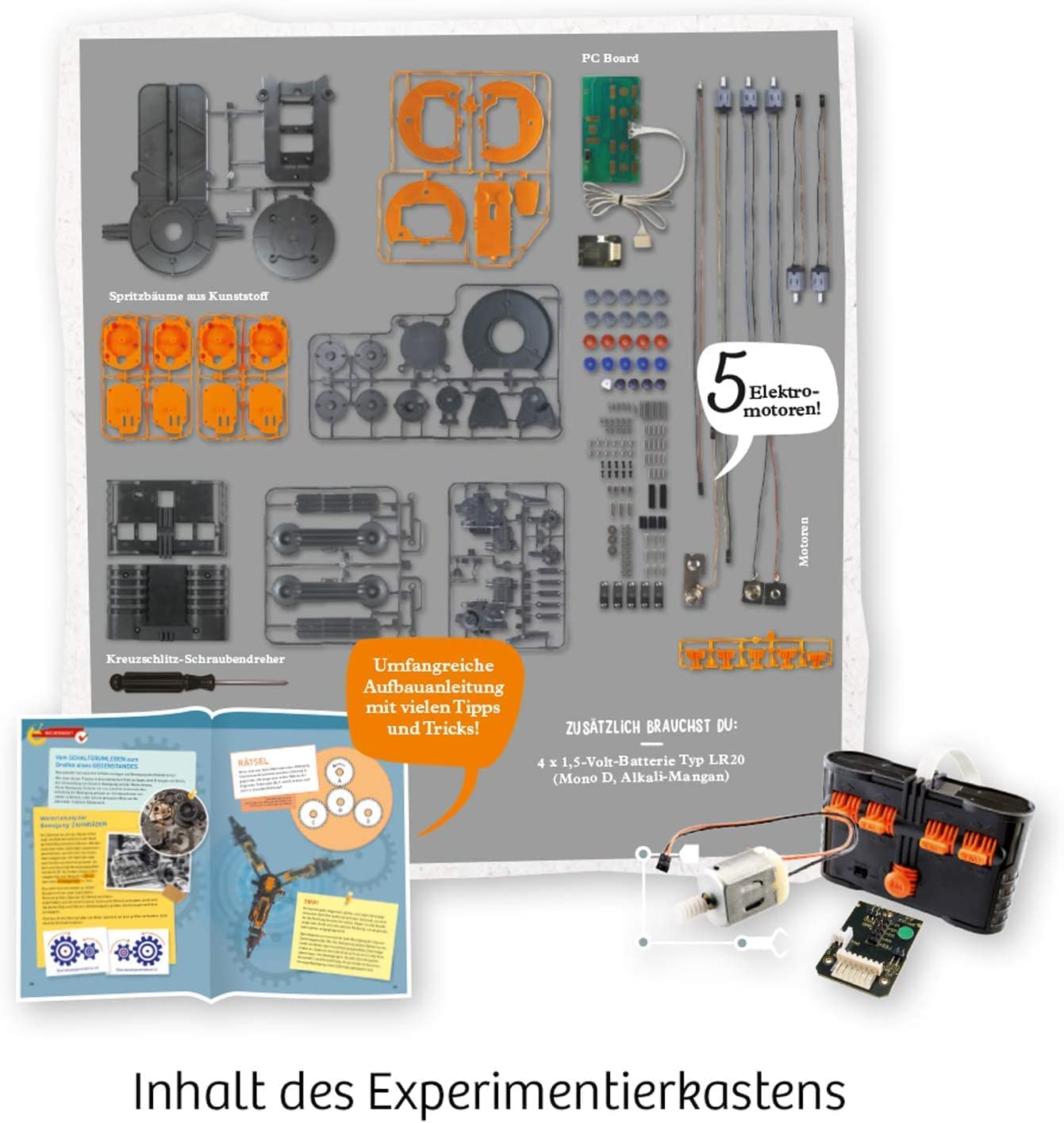 Roboter-Arm, Experimentierkasten