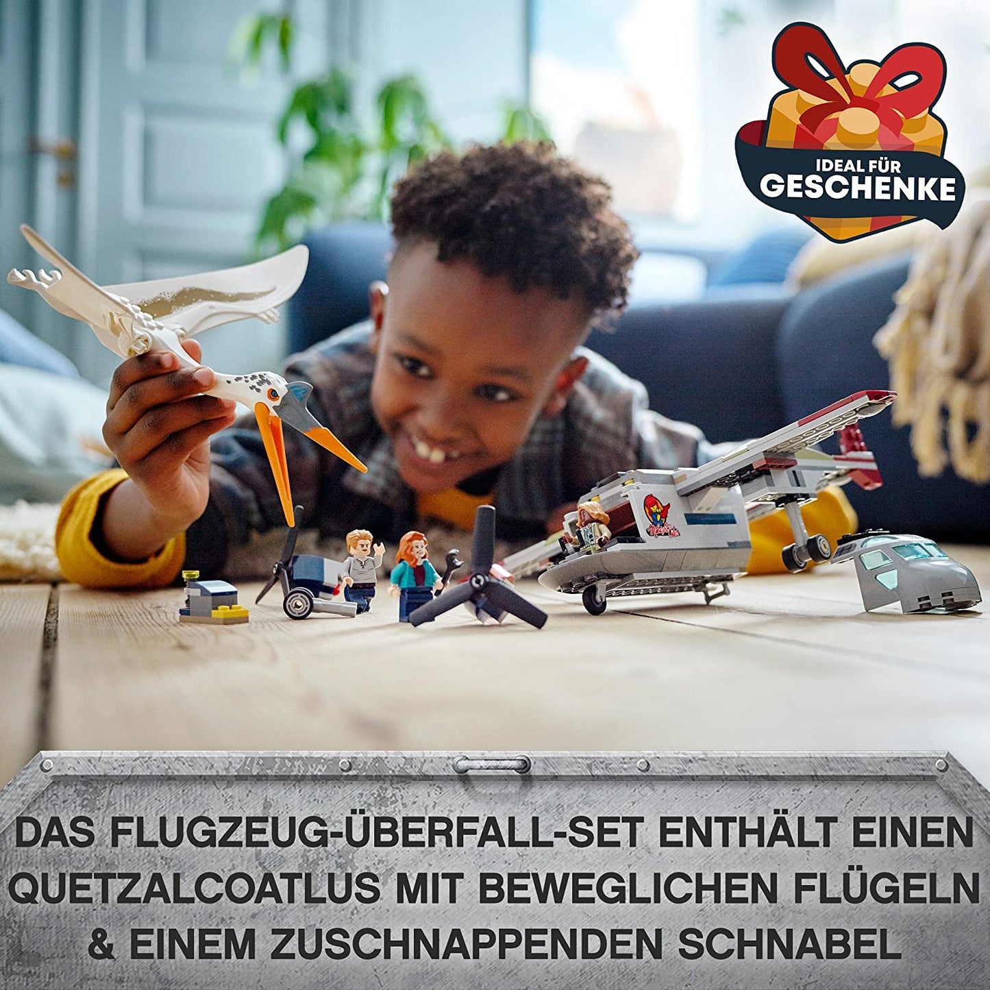 76947 Jurassic World Quetzalcoatlus: Flugzeug-Überfall, Konstruktionsspielzeug