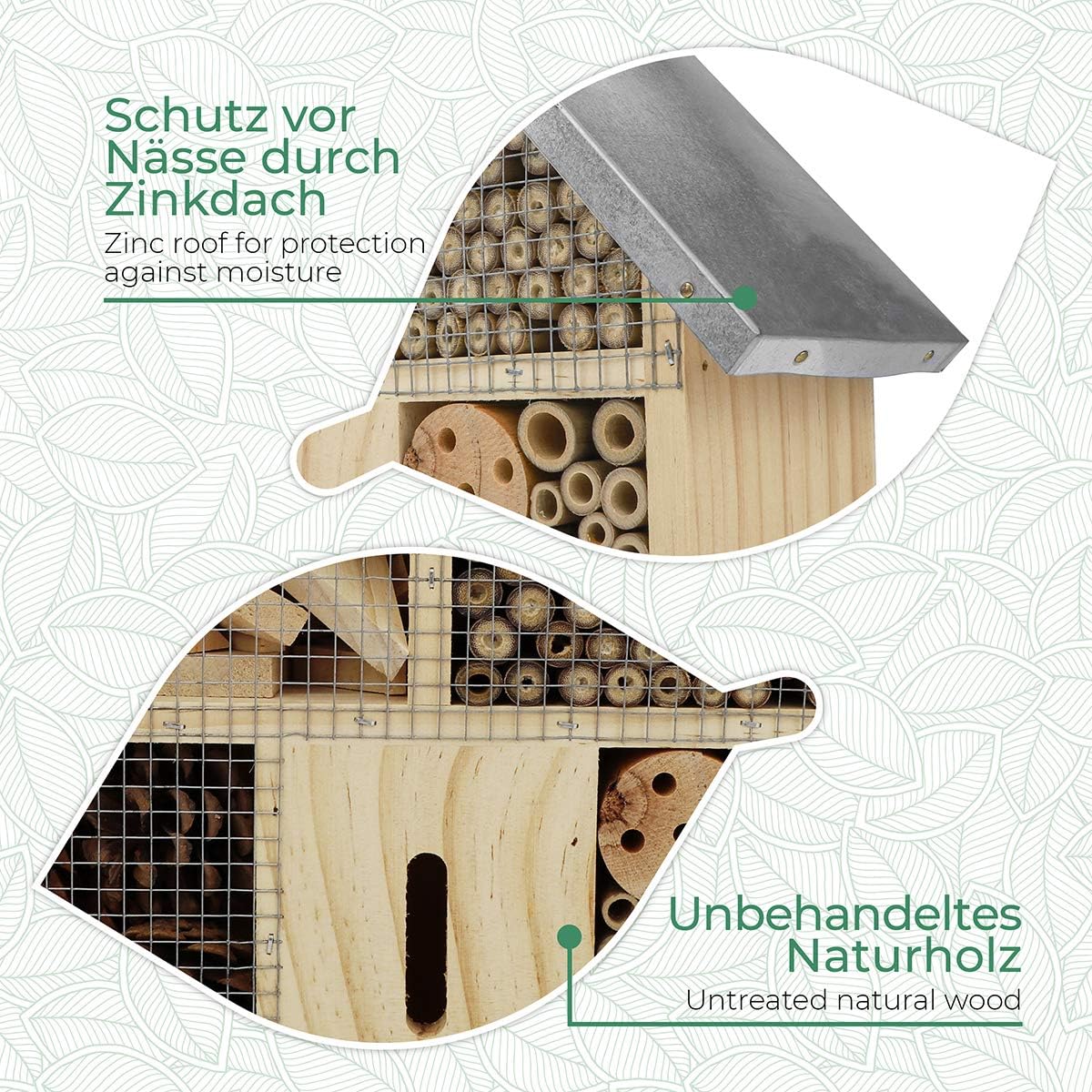Insektenhaus GOER-000247-CA, Metalldach