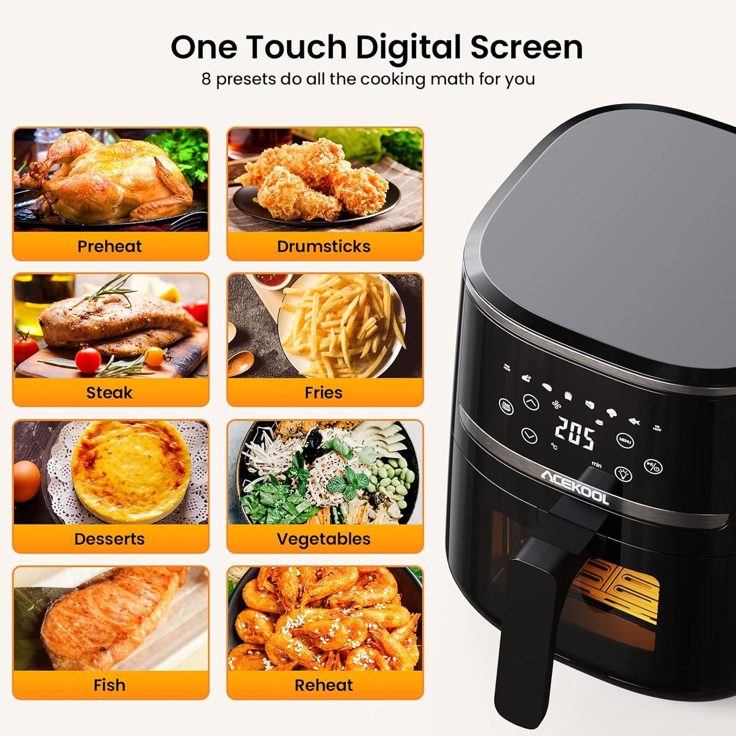 Heissluftfritteuse 5QT XXL